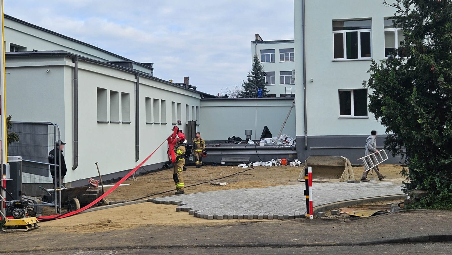 Pożar Zielona G&oacute;ra - VII LO Zielona G&oacute;ra