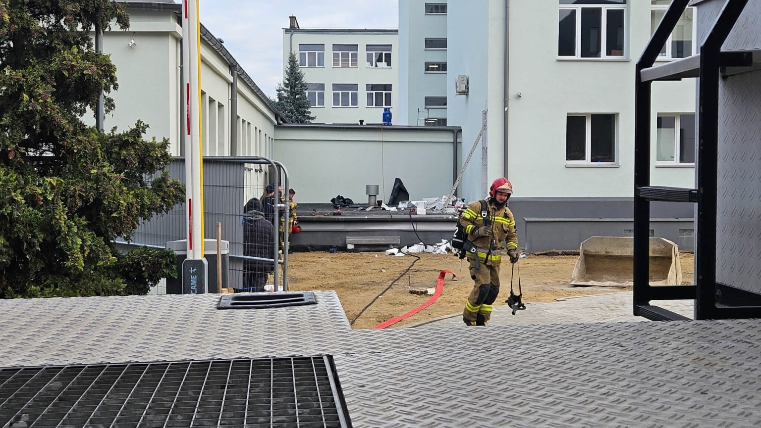 Pożar Zielona G&oacute;ra - VII LO Zielona G&oacute;ra