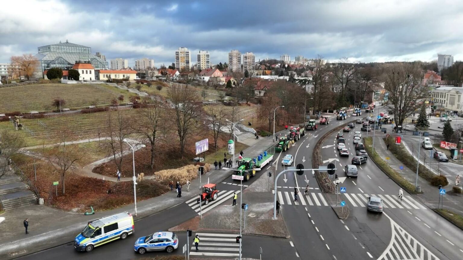 protest rolnik&oacute;w Zielona G&oacute;ra - Mercosur protest