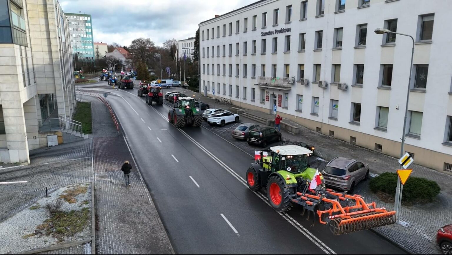 protest rolnik&oacute;w Zielona G&oacute;ra - Mercosur protest