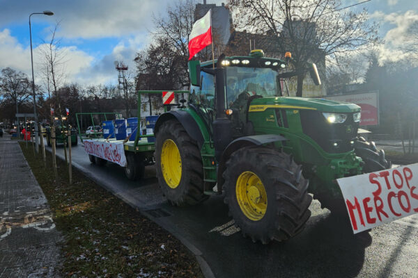 protest rolników Zielona Góra - strajk rolników utrudnienia