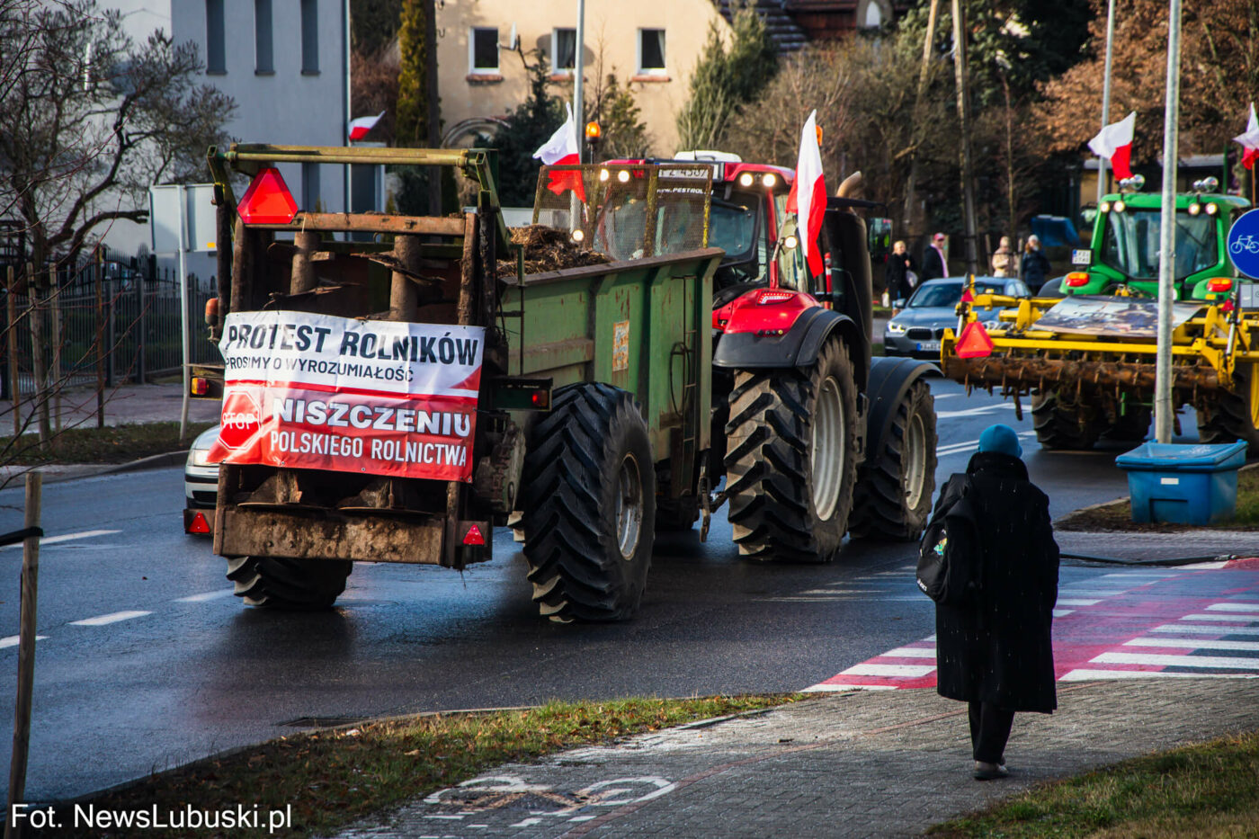 protest rolnik&oacute;w Zielona G&oacute;ra - Mercosur protest