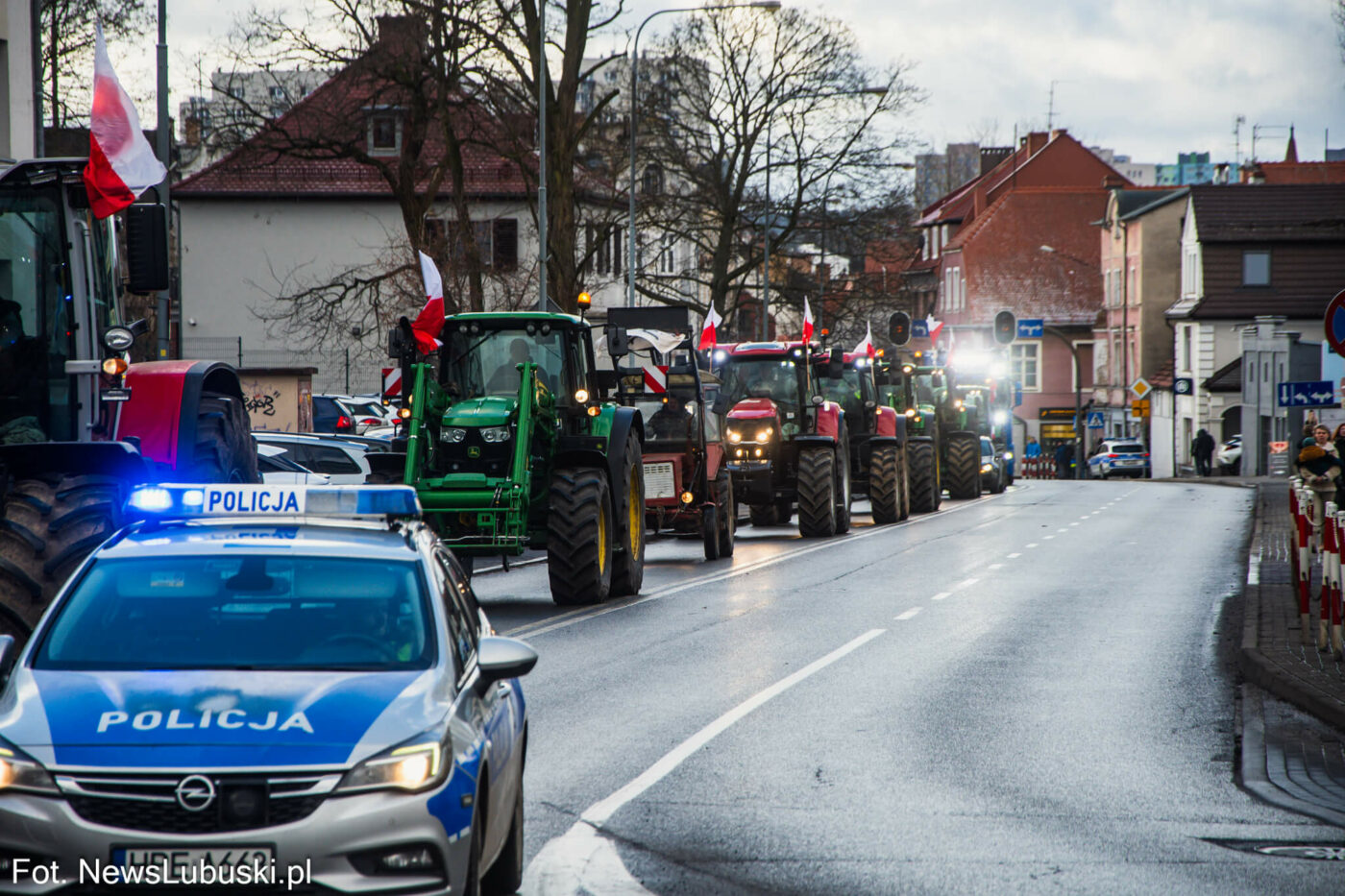 protest rolnik&oacute;w Zielona G&oacute;ra - Mercosur protest