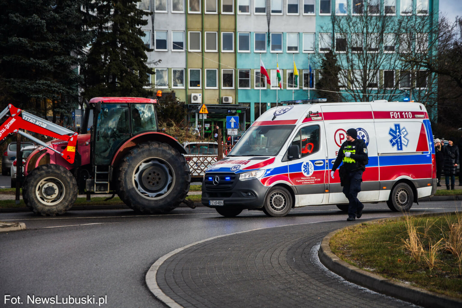 protest rolnik&oacute;w Zielona G&oacute;ra - Mercosur protest
