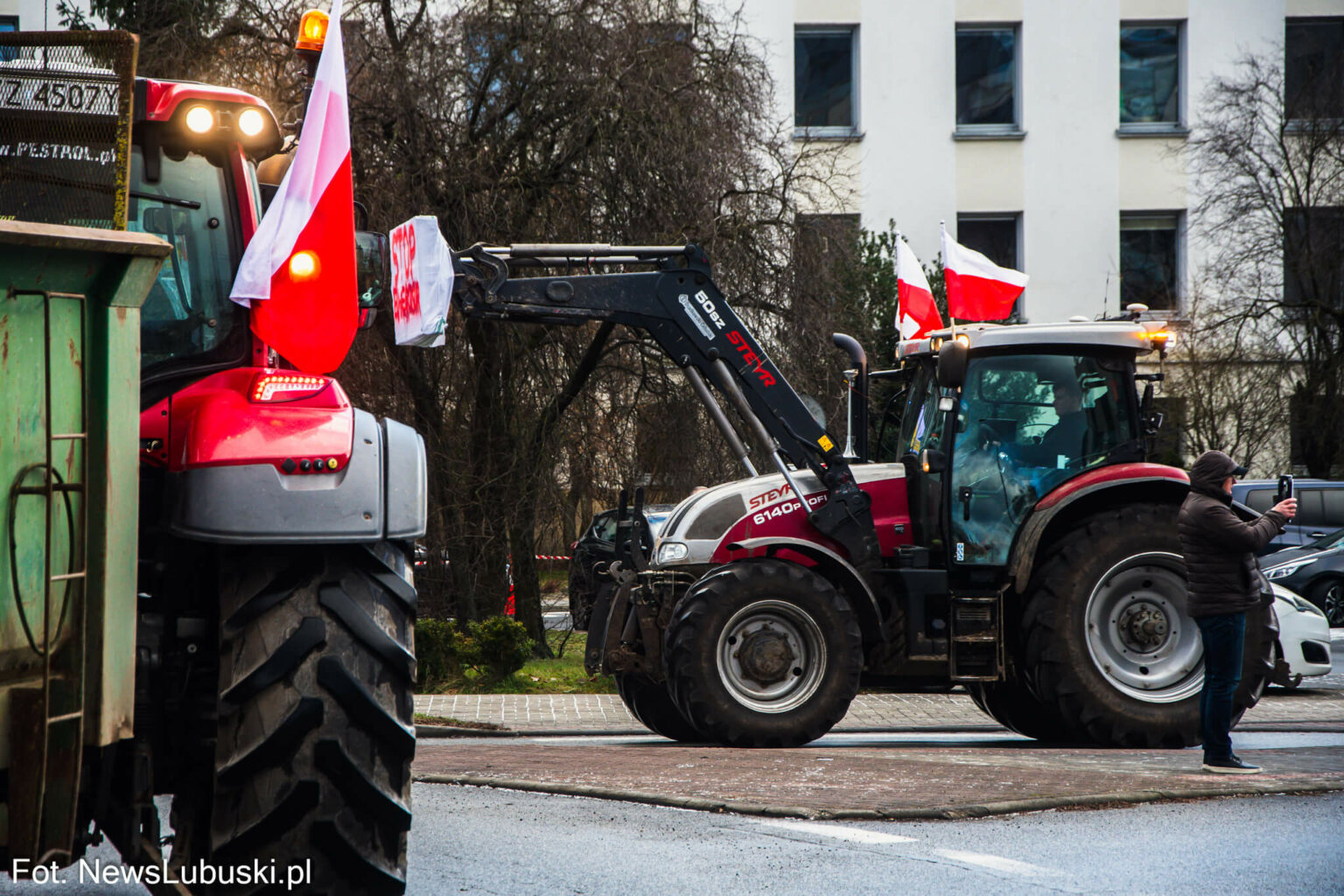 protest rolnik&oacute;w Zielona G&oacute;ra - Mercosur protest