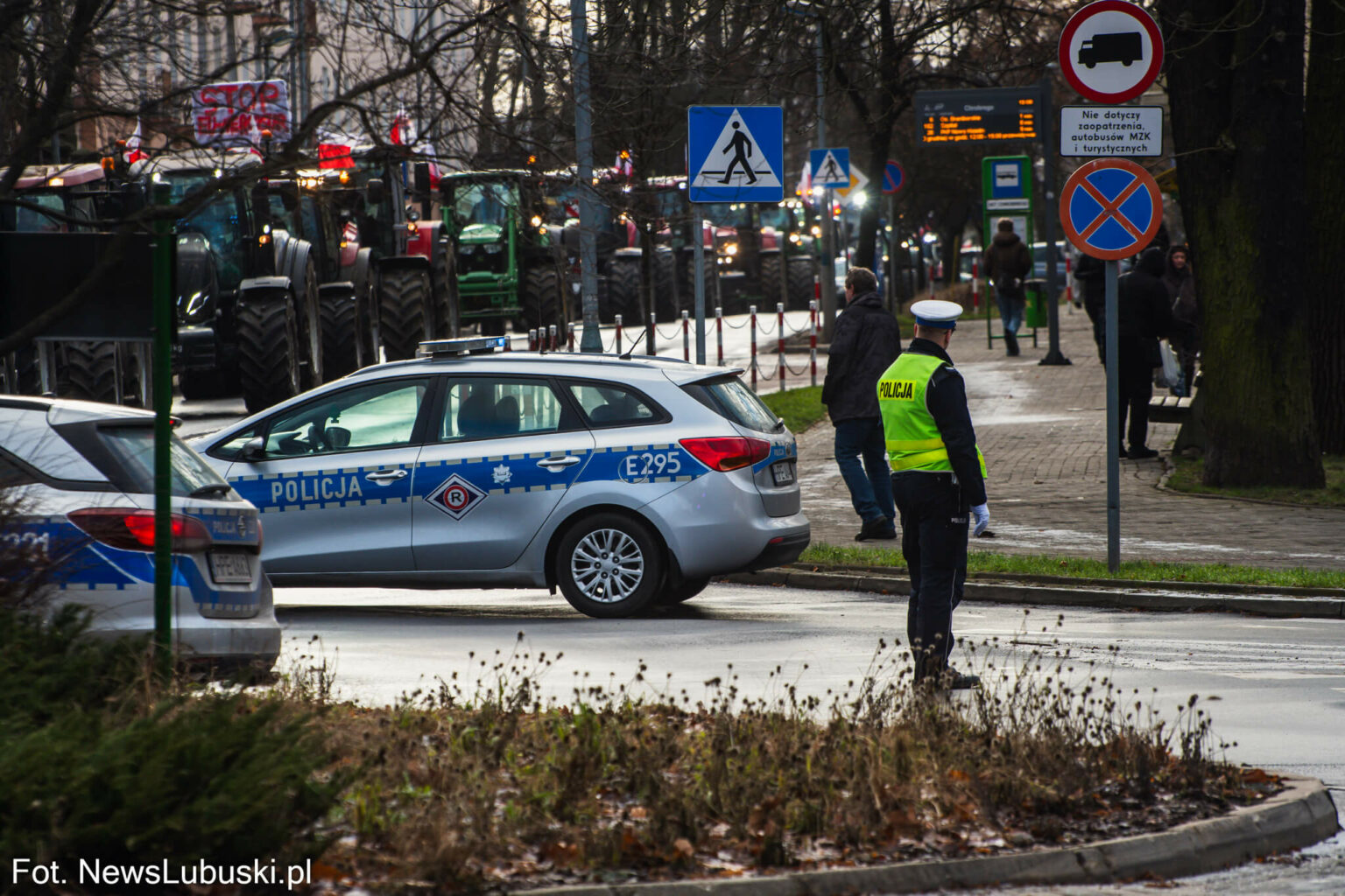 protest rolnik&oacute;w Zielona G&oacute;ra - Mercosur protest