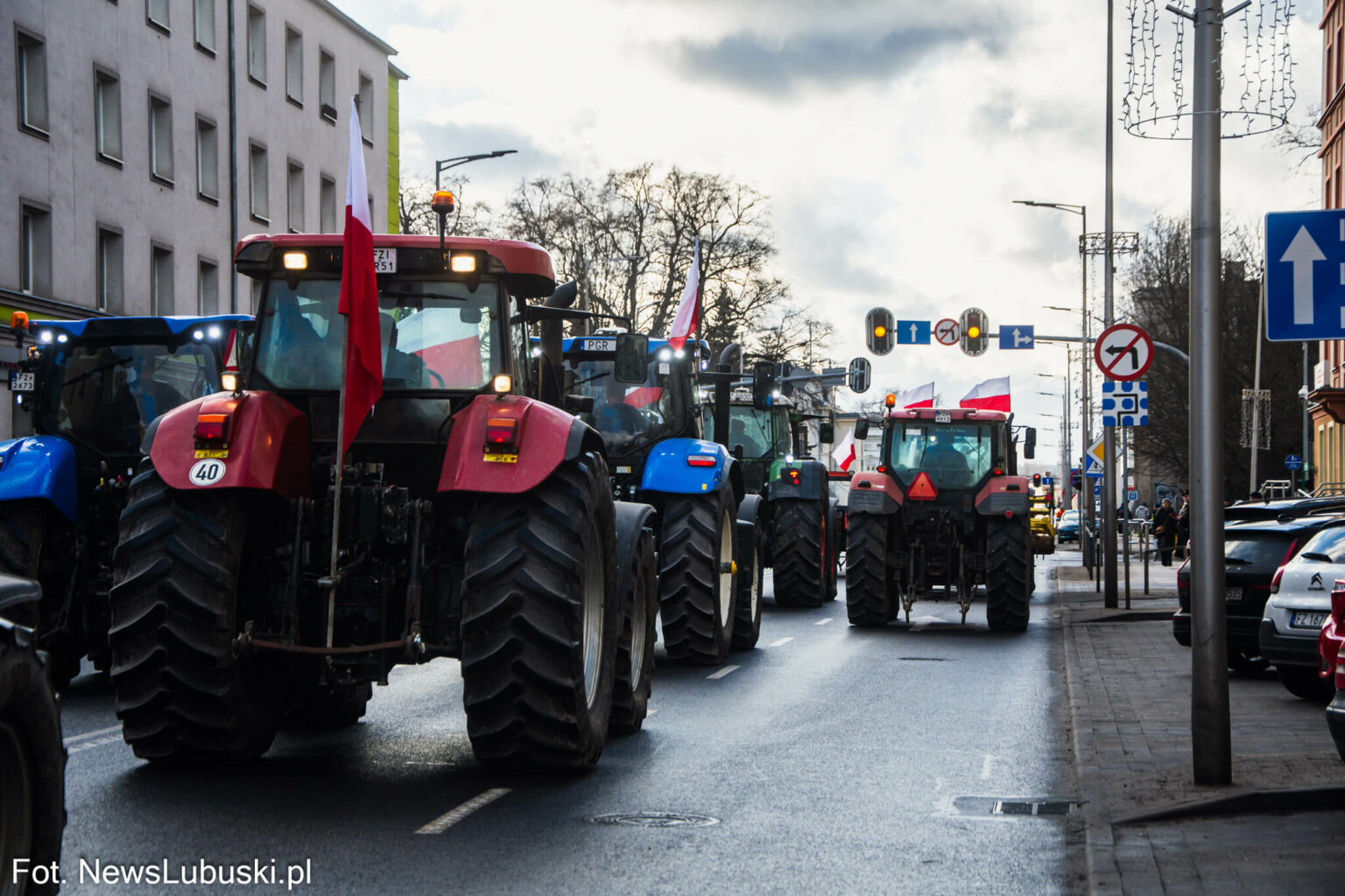 protest rolnik&oacute;w Zielona G&oacute;ra - Mercosur protest