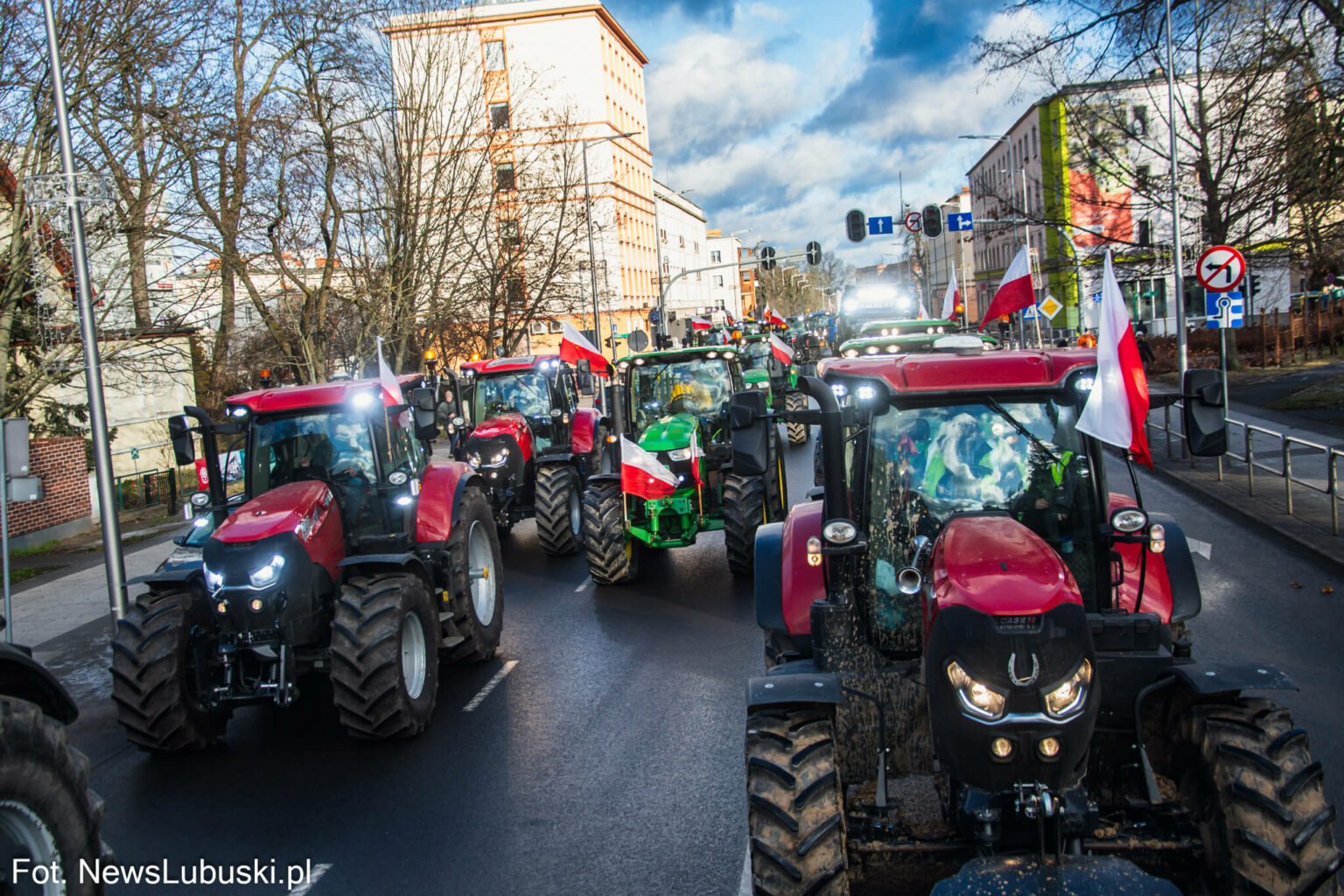 protest rolnik&oacute;w Zielona G&oacute;ra - Mercosur protest
