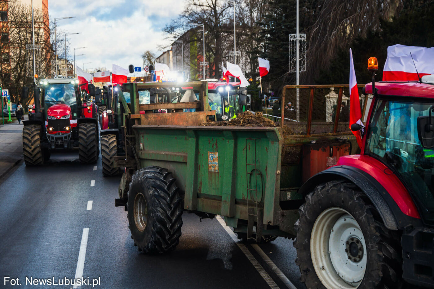 protest rolnik&oacute;w Zielona G&oacute;ra - Mercosur protest