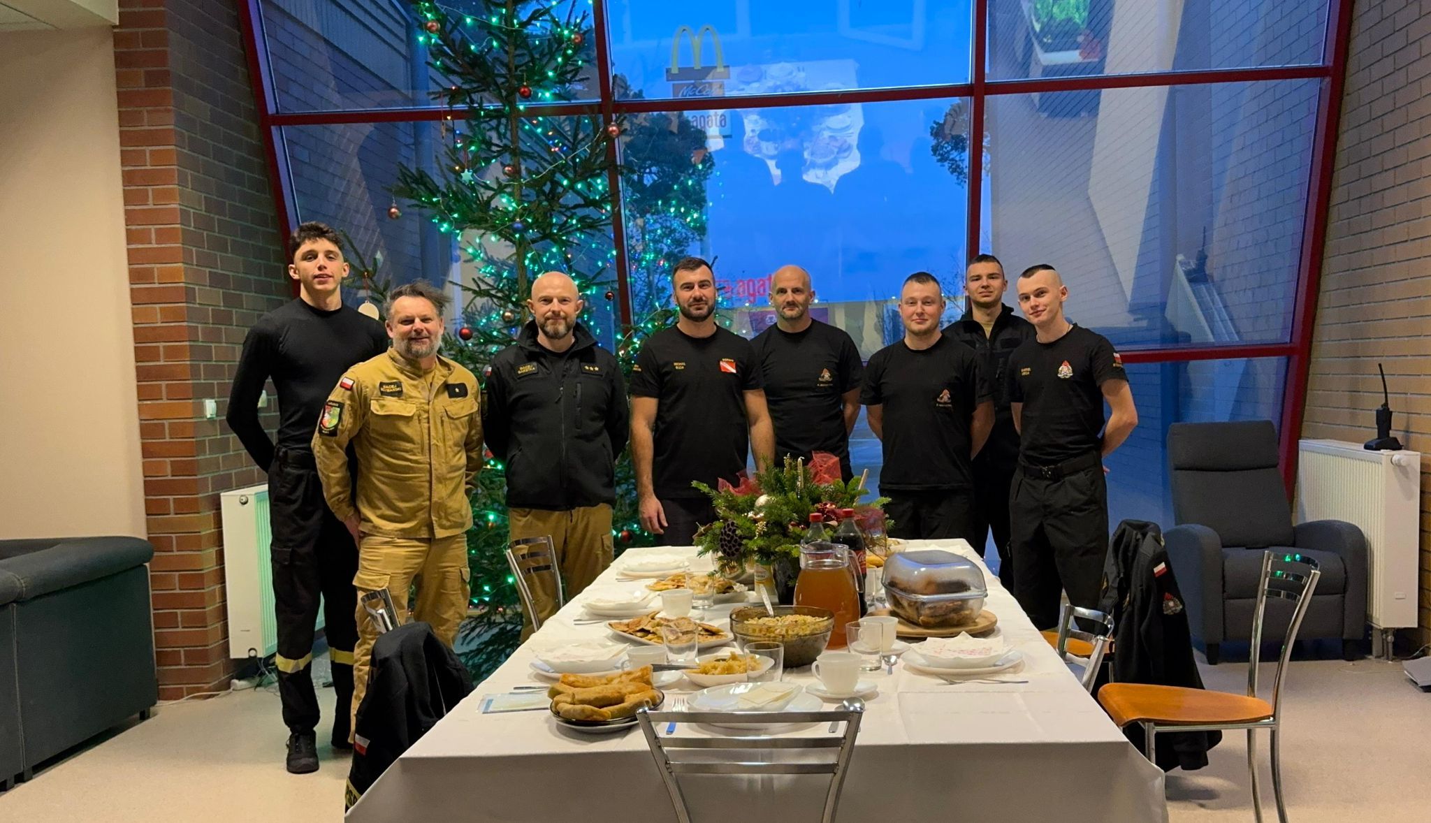 wigilia na służbie - lubuscy strażacy Wigilia