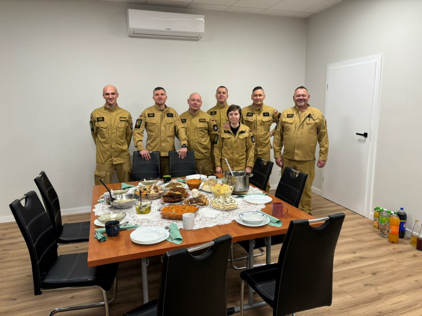 wigilia na służbie - lubuscy strażacy Wigilia