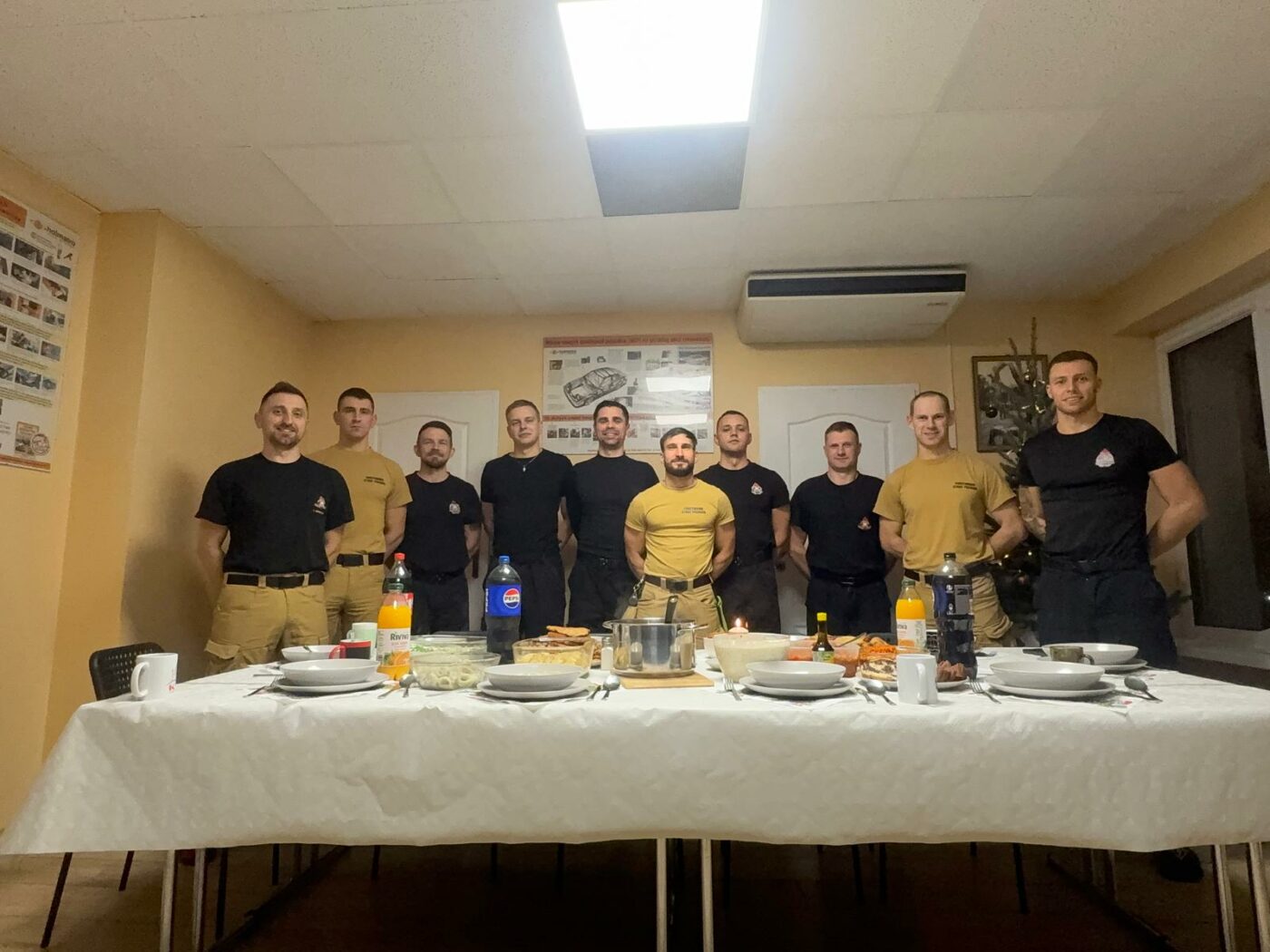 wigilia na służbie - lubuscy strażacy Wigilia