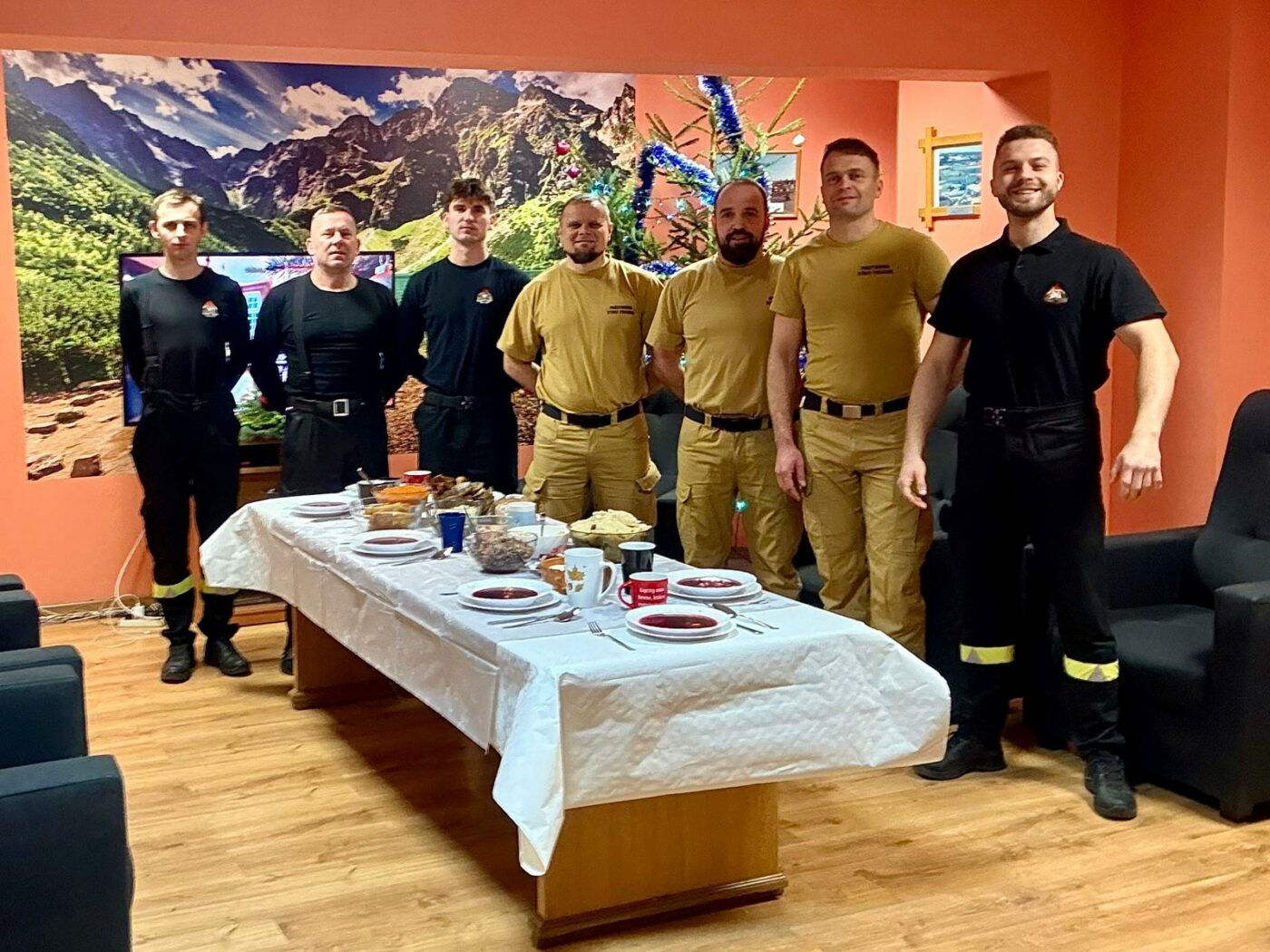 wigilia na służbie - lubuscy strażacy Wigilia