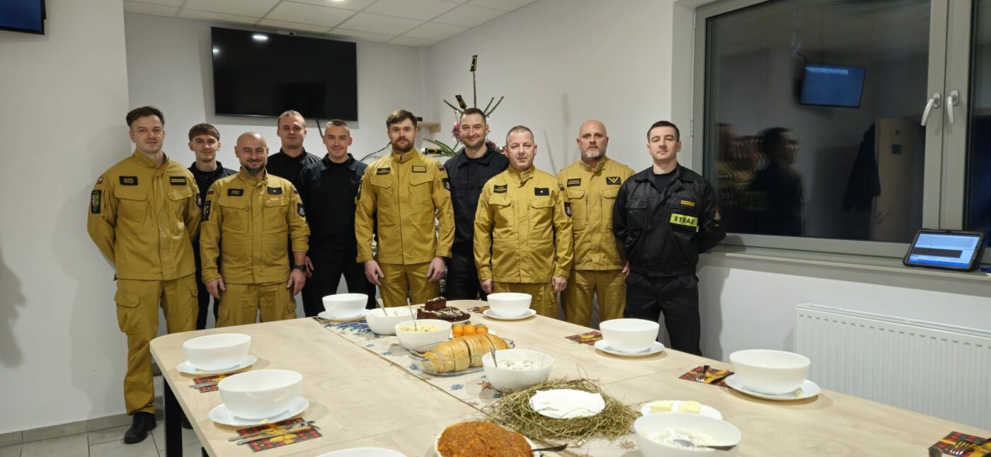 wigilia na służbie - lubuscy strażacy Wigilia