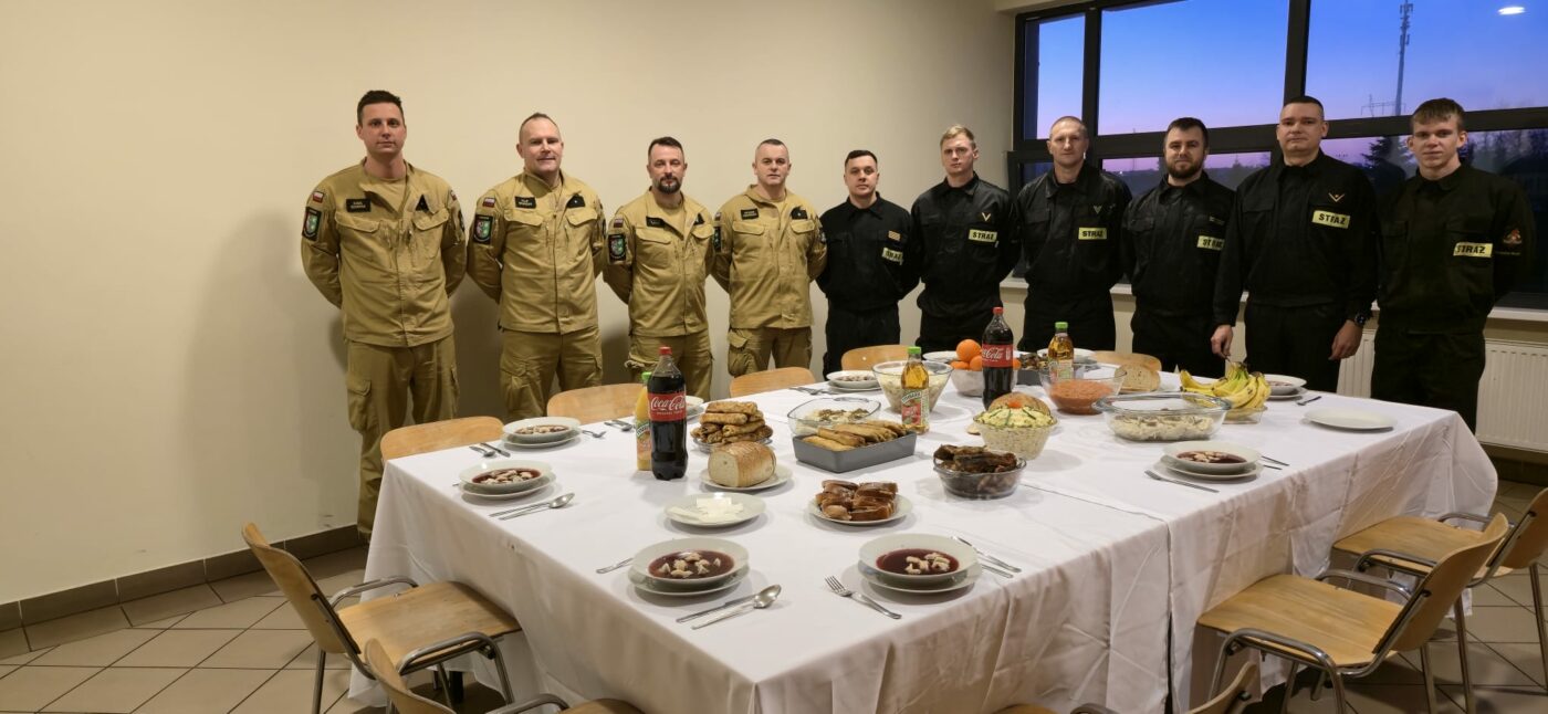 wigilia na służbie - lubuscy strażacy Wigilia