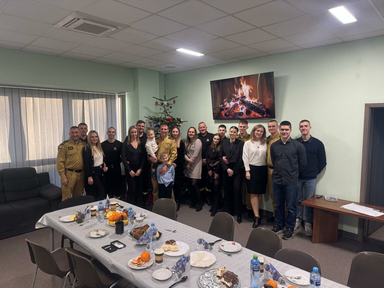 wigilia na służbie - lubuscy strażacy Wigilia