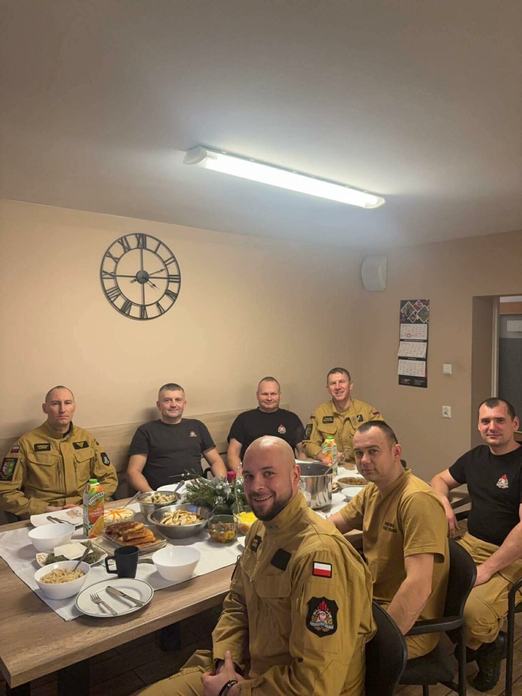 wigilia na służbie - lubuscy strażacy Wigilia