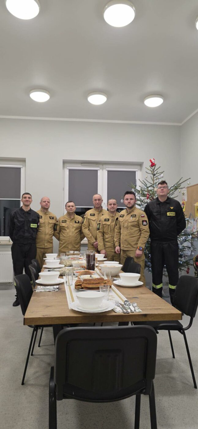 wigilia na służbie - lubuscy strażacy Wigilia