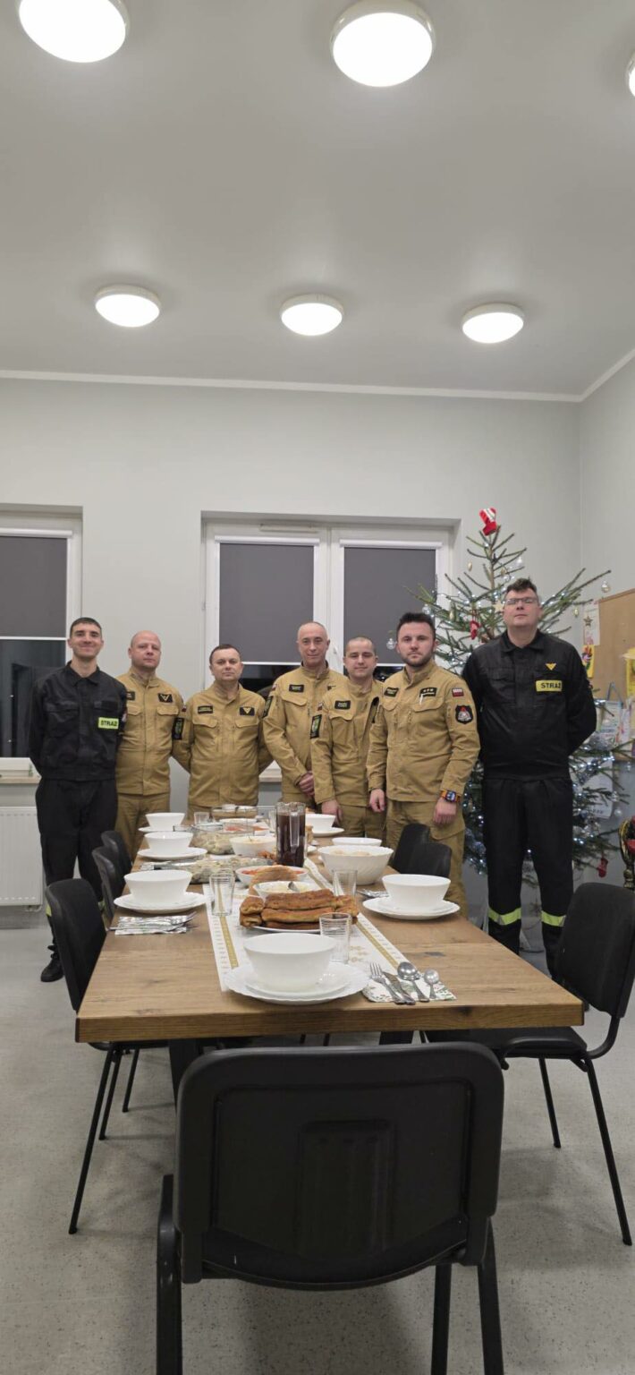 wigilia na służbie - lubuscy strażacy Wigilia