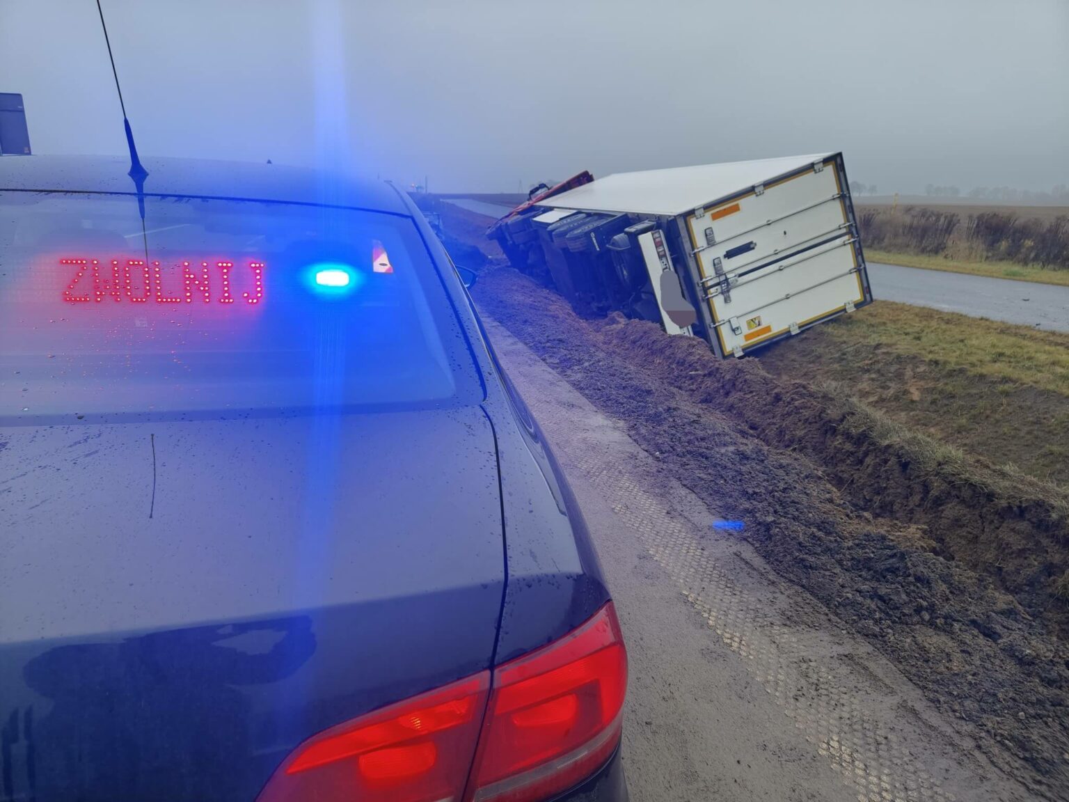 ciężar&oacute;wka DK22 Strzelce Krajeńskie - Wypadek DK22