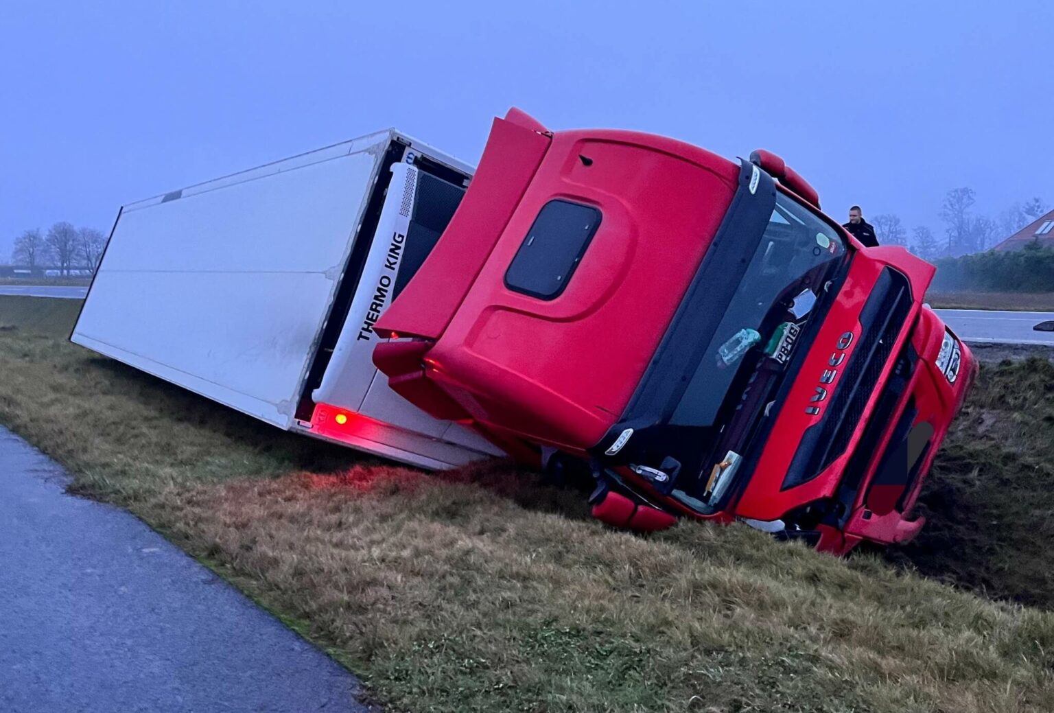 ciężar&oacute;wka DK22 Strzelce Krajeńskie - Wypadek DK22
