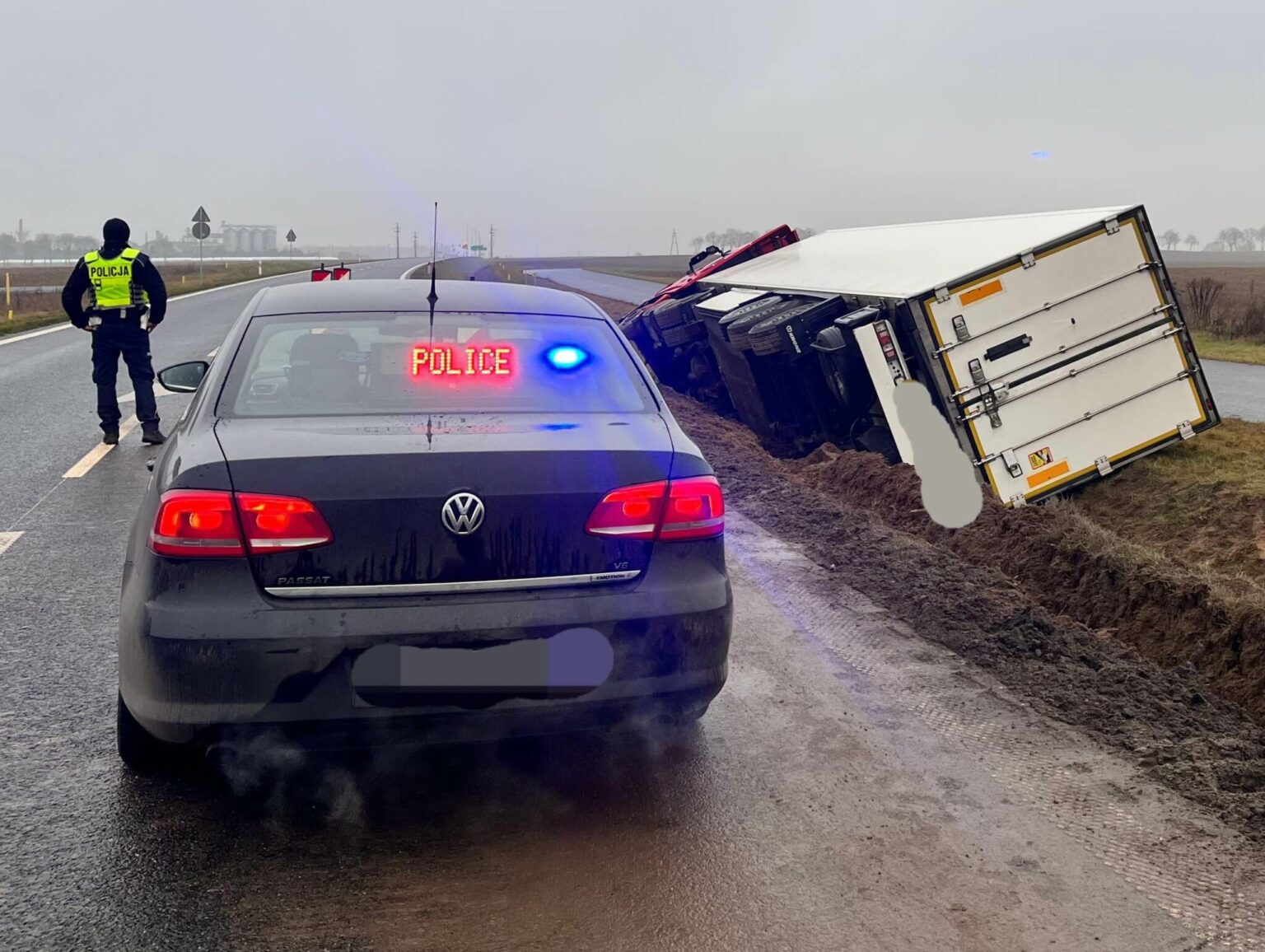 ciężar&oacute;wka DK22 Strzelce Krajeńskie - Wypadek DK22