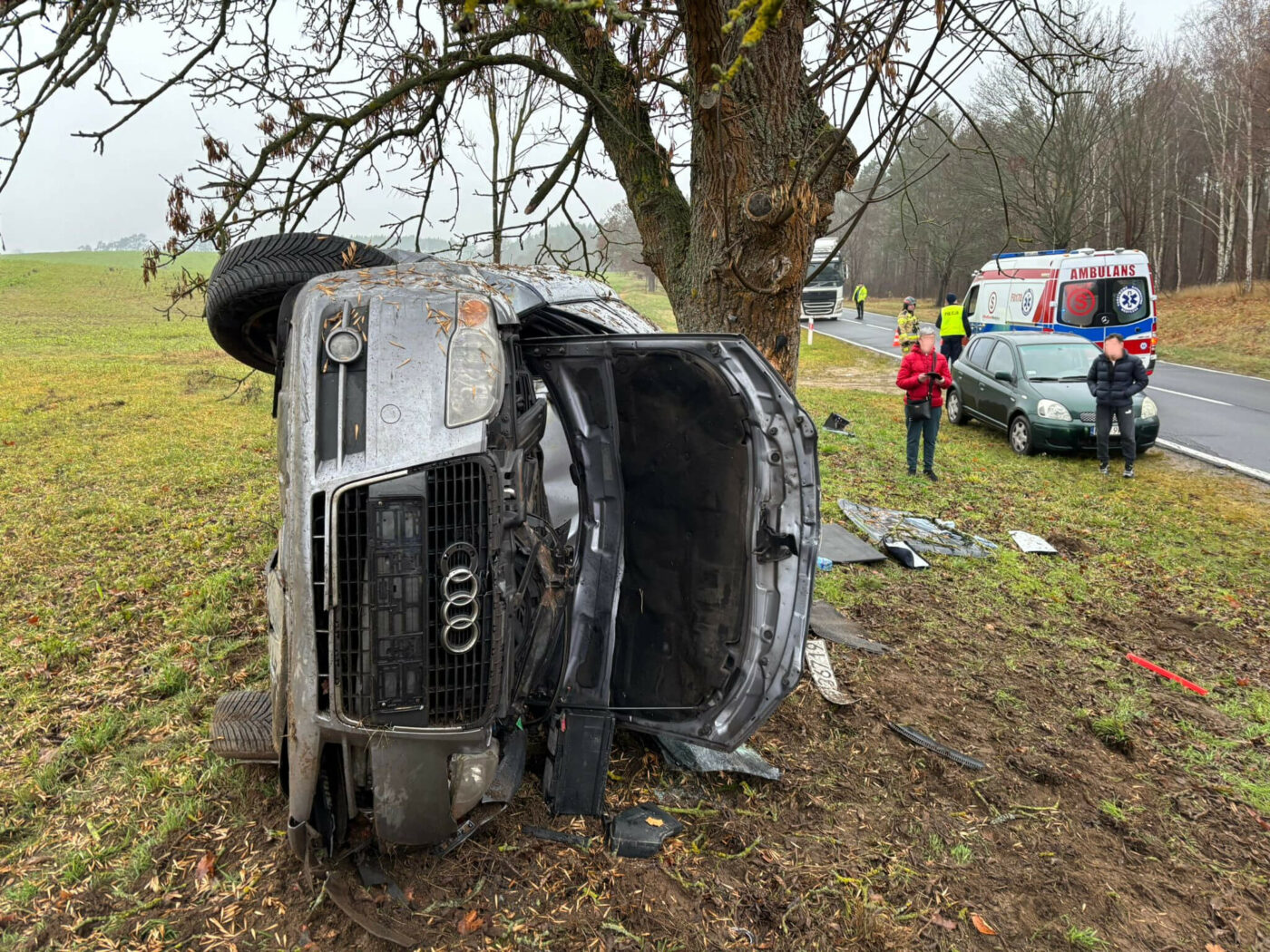 Wypadek na DW136 - Wypadek Lubniewice