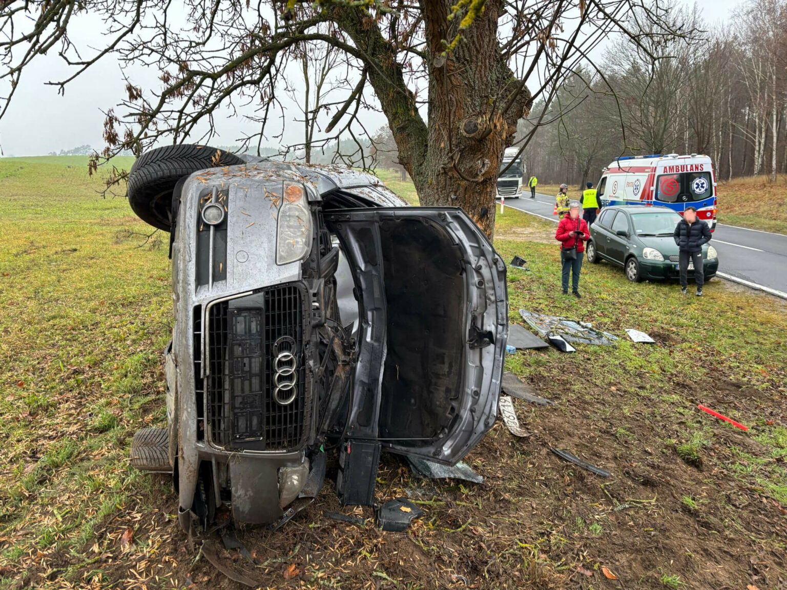 Wypadek na DW136 - Wypadek Lubniewice