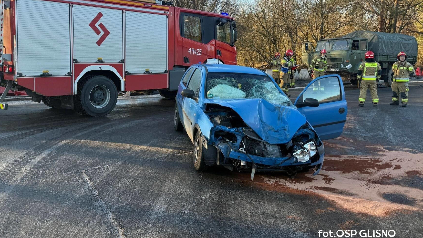 Wypadek na DW137 - Wypadek Wędrzyn. Wypadek ciężarówki wojskowej