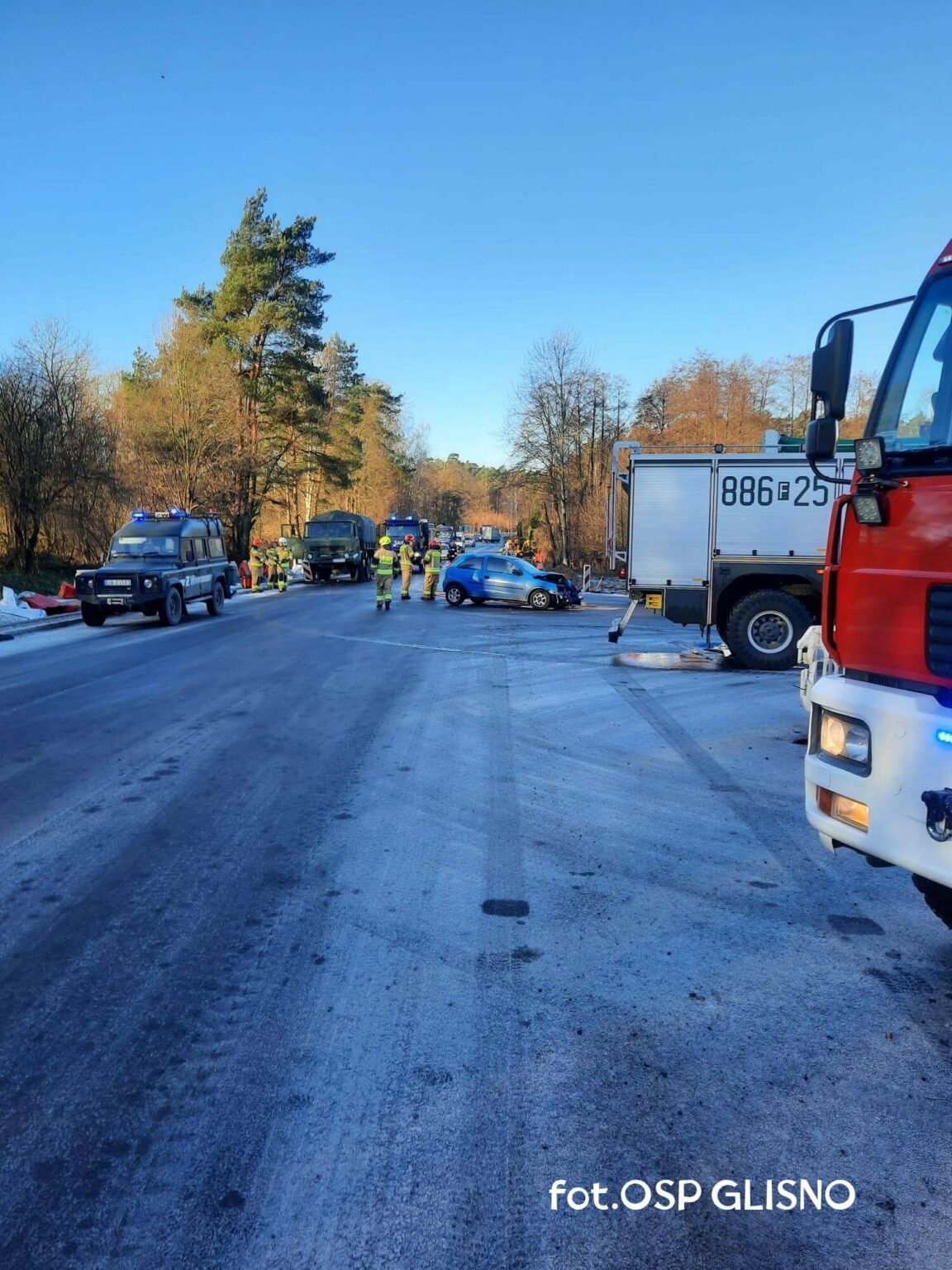 Wypadek na DW137 - Wypadek Wędrzyn. Wypadek ciężar&oacute;wki wojskowej