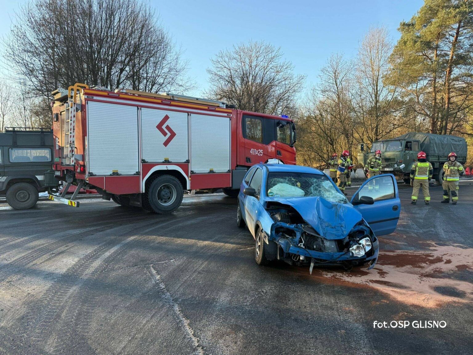 Wypadek na DW137 - Wypadek Wędrzyn. Wypadek ciężar&oacute;wki wojskowej