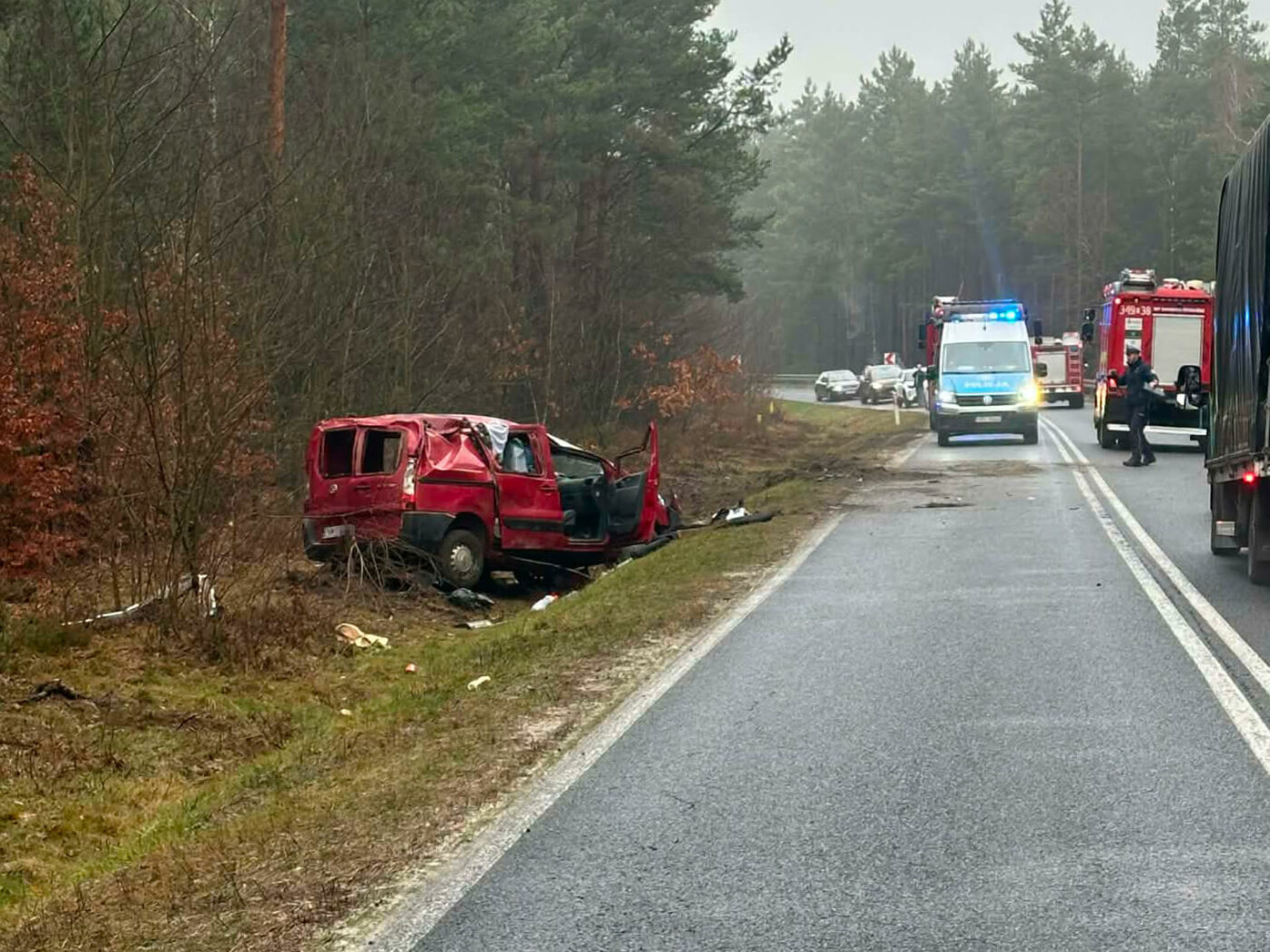 Wypadek na DW295 - Wypadek Nowogród Bobrzański