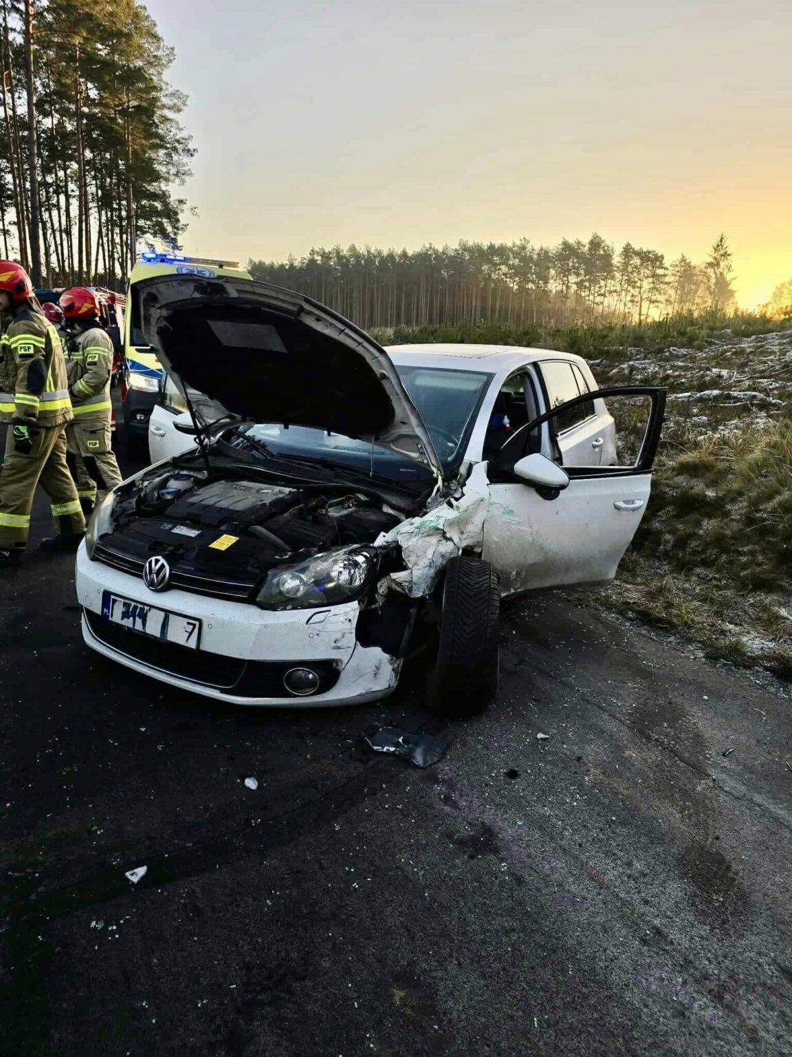 Wypadek Lubsko - Wypadek Dłużek. Straż Graniczna