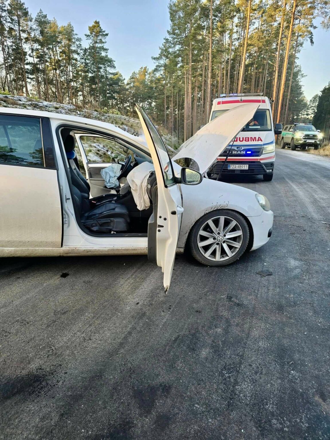 Wypadek Lubsko - Wypadek Dłużek. Straż Graniczna