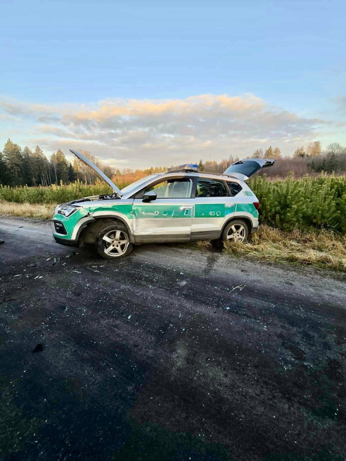Wypadek Lubsko - Wypadek Dłużek. Straż Graniczna