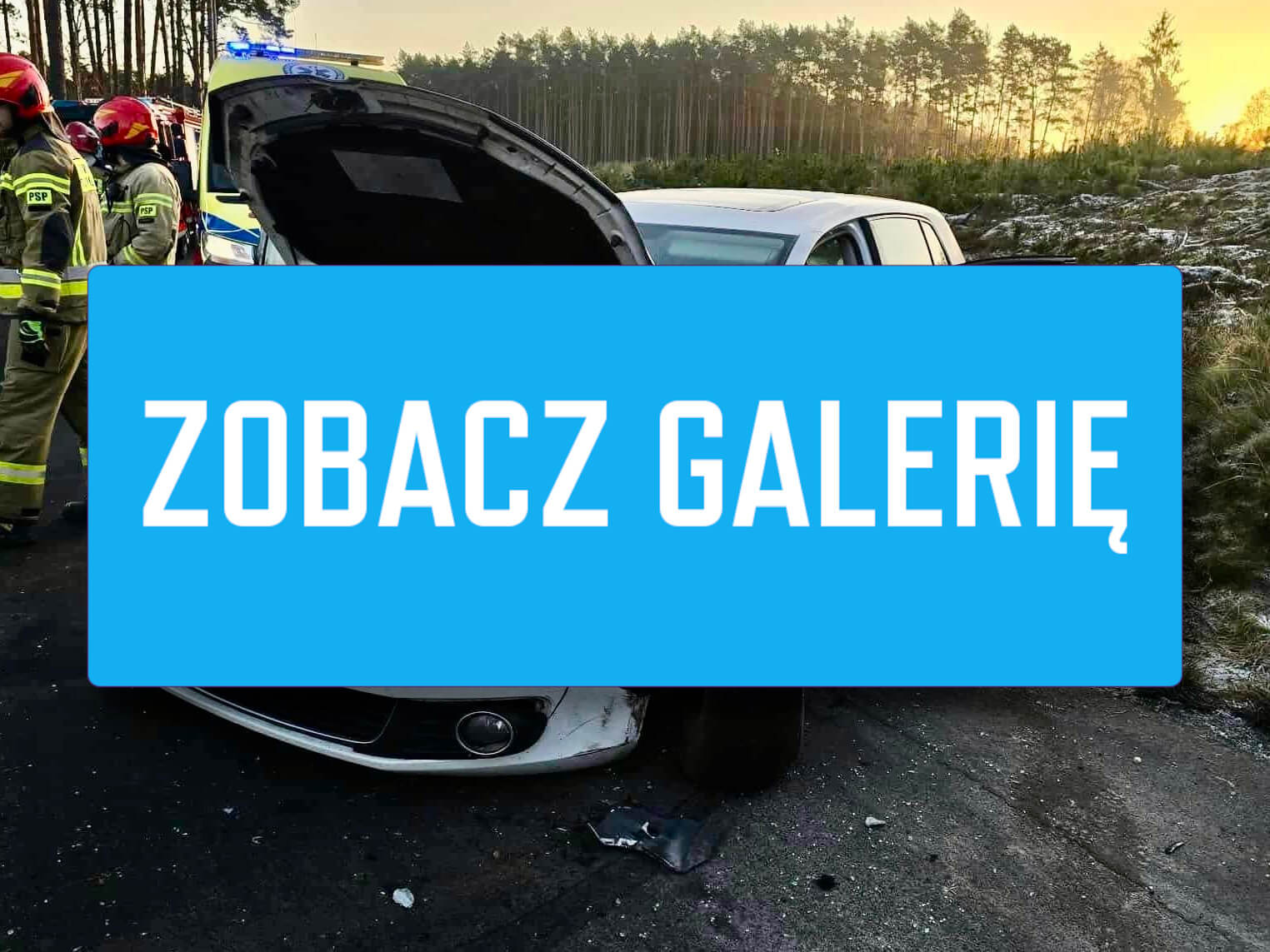 Wypadek koło Lubska. Zderzenie z udziałem samochodu Straży Granicznej Wypadek Lubsko - Wypadek Dłużek. Straż Graniczna