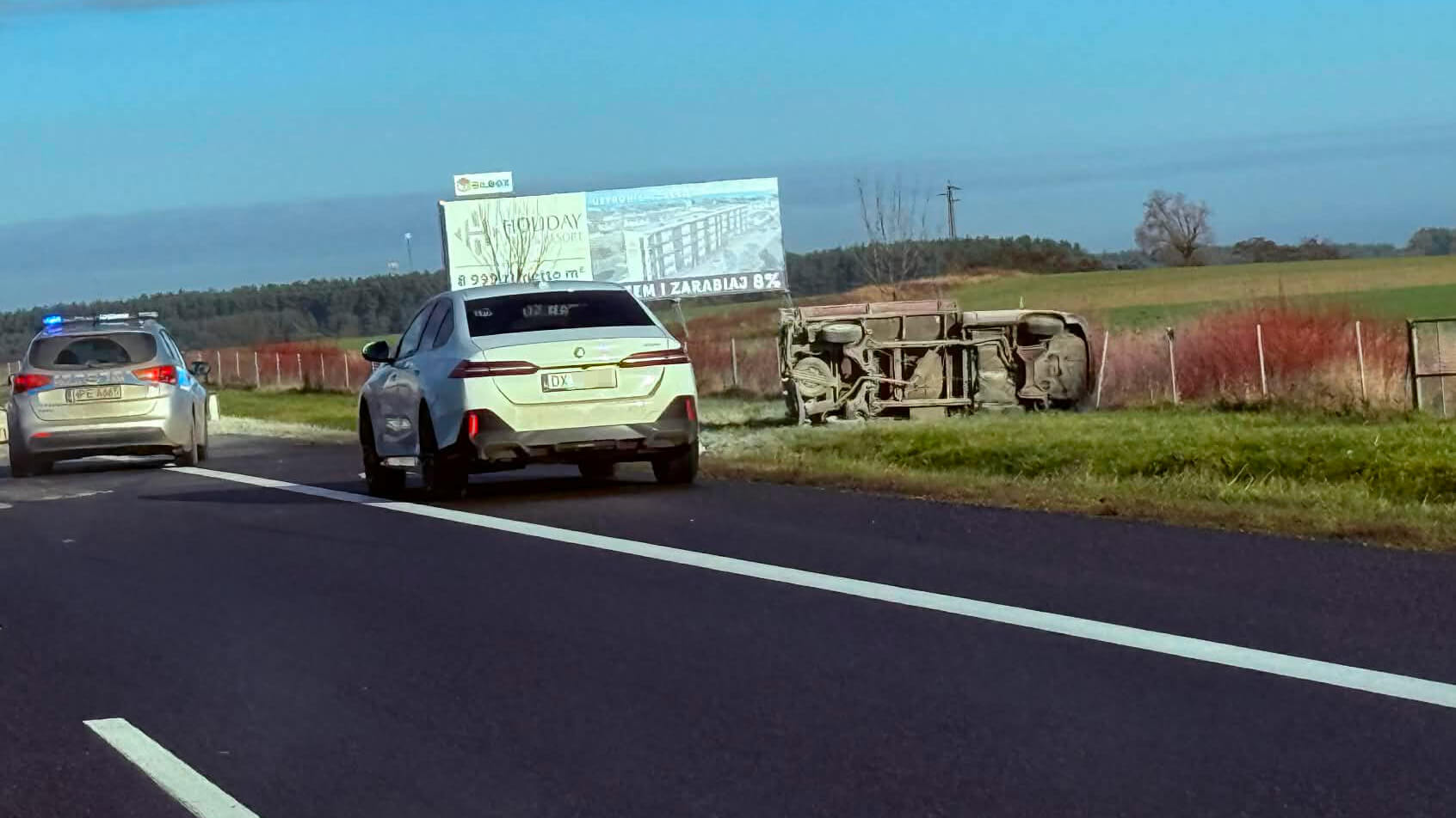 Wypadek na S3 - Wypadek Świebodzin. Sytuacja na S3