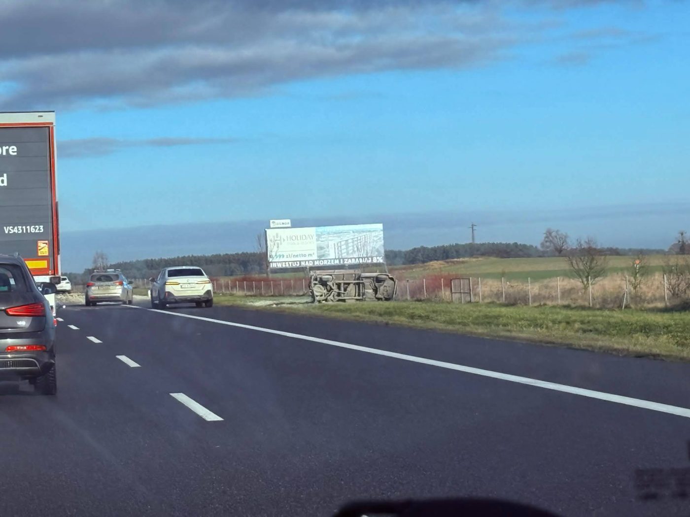 Wypadek na S3 - Wypadek Świebodzin. Sytuacja na S3