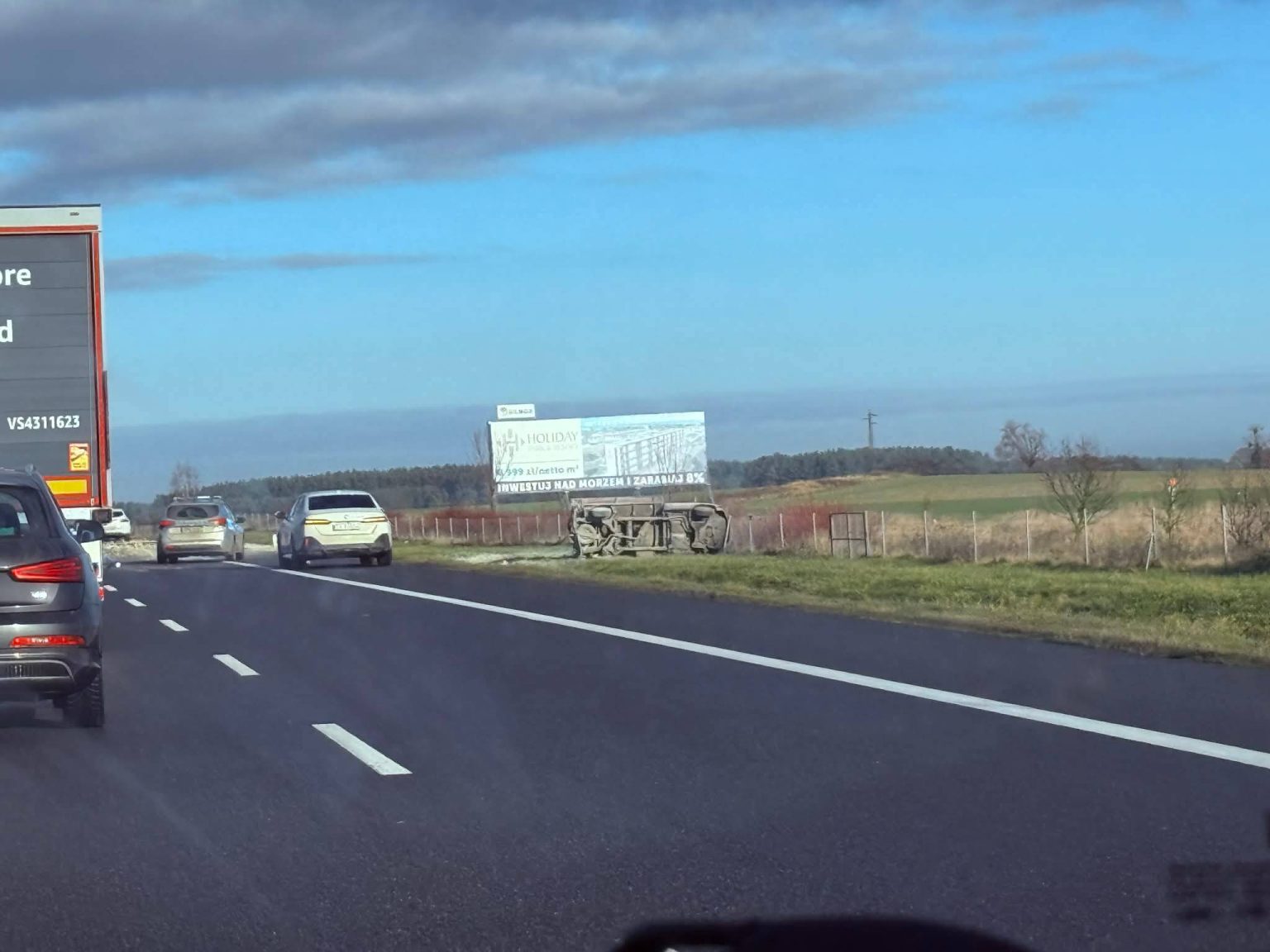 Wypadek na S3 - Wypadek Świebodzin. Sytuacja na S3