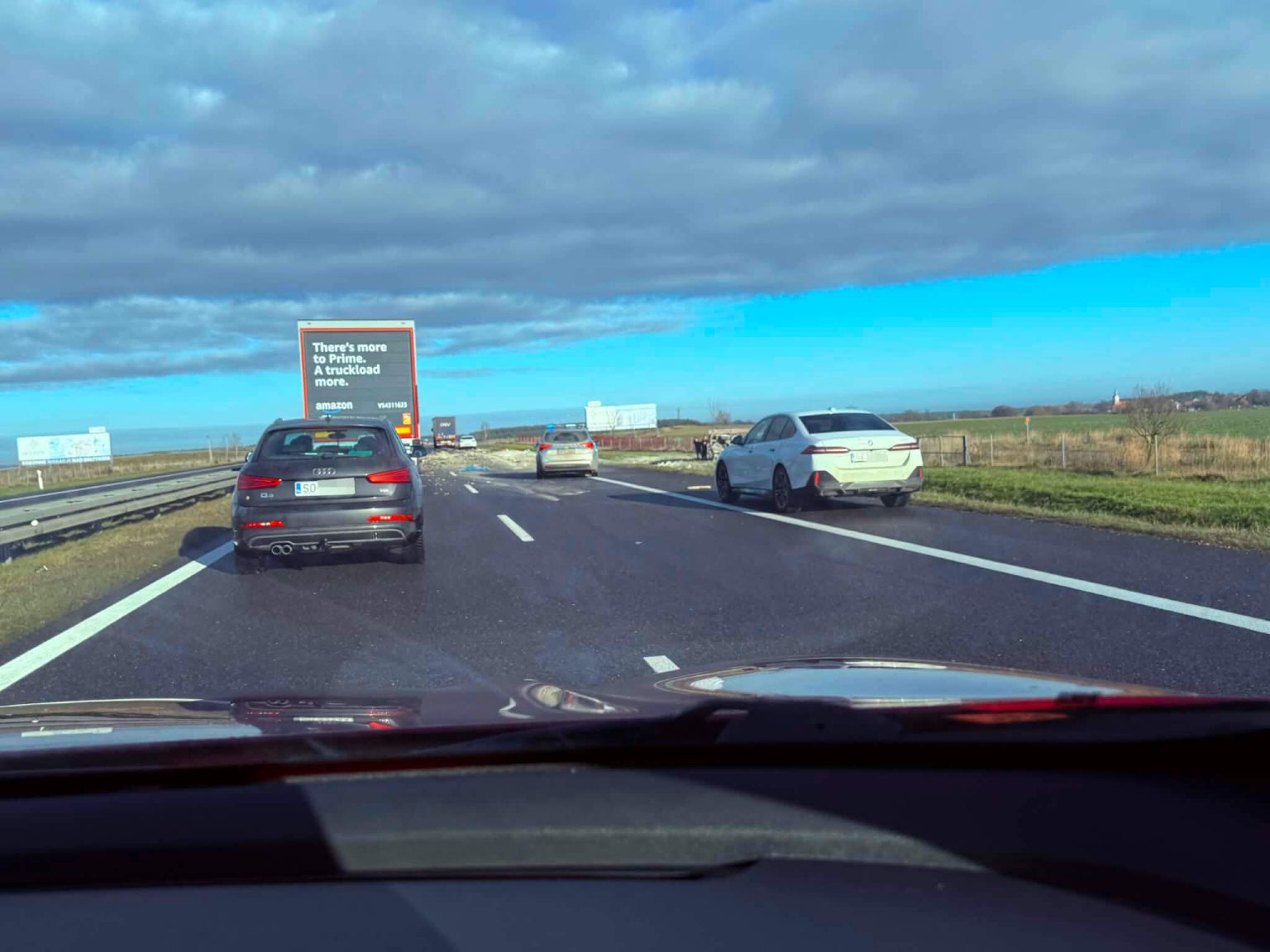 Wypadek na S3 - Wypadek Świebodzin. Sytuacja na S3