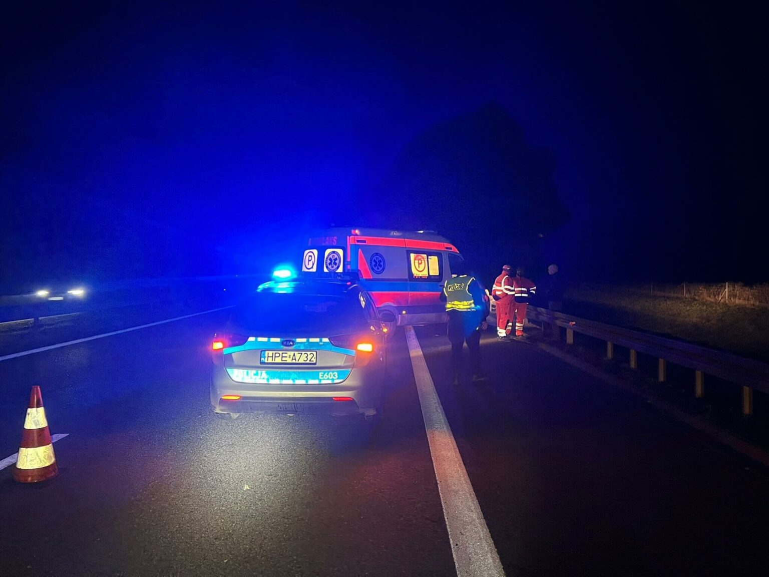 Wypadek na S3 - Wypadek Świebodzin. Sytuacja na S3