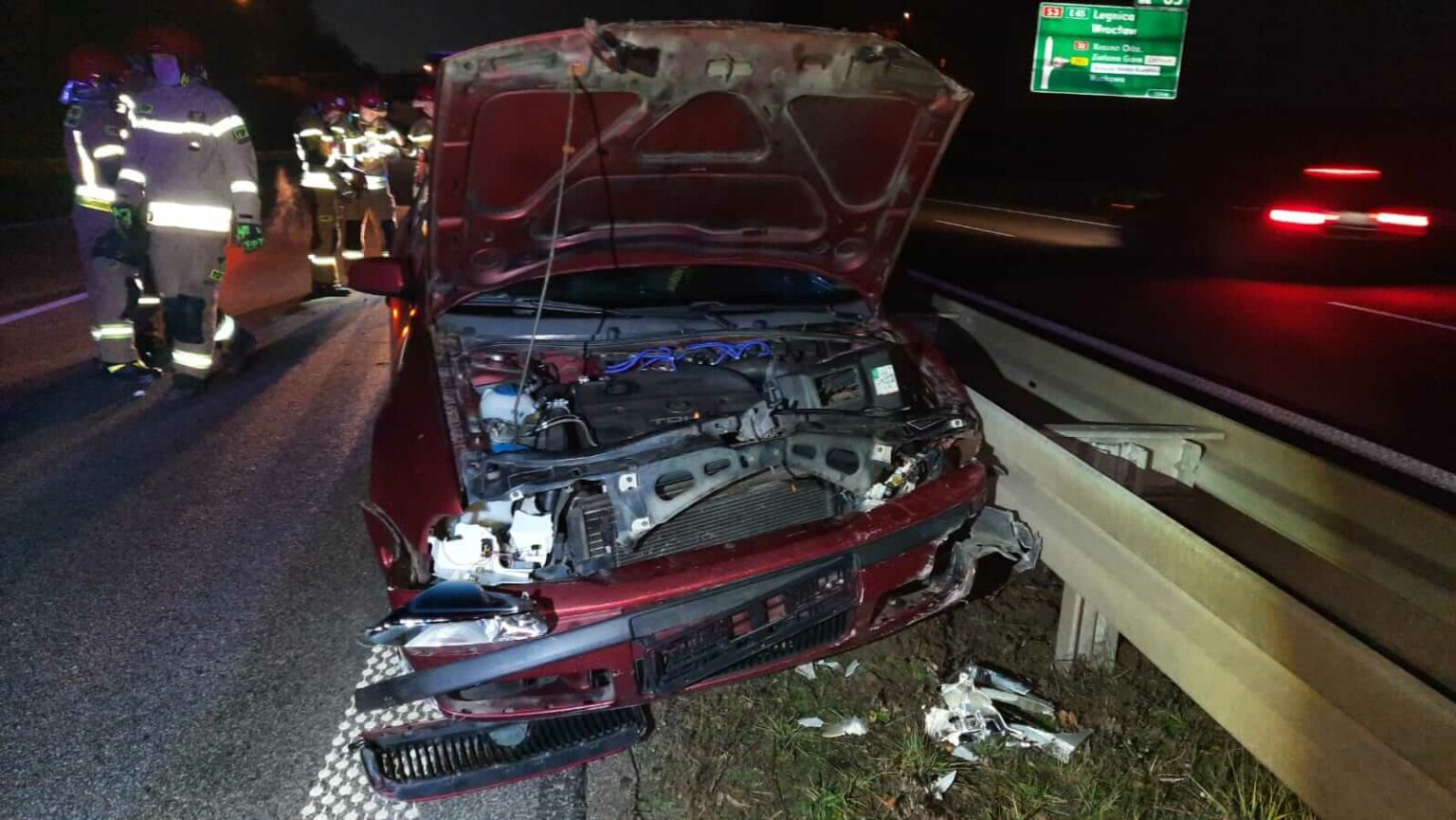 Wypadek na S3 - Wypadek Zielona G&oacute;ra