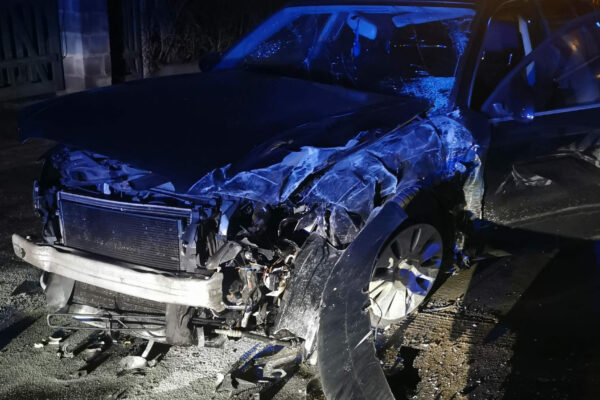 Wypadek Sulechów - Wypadek Smolno Wielkie. Auto uderzyło w sklep