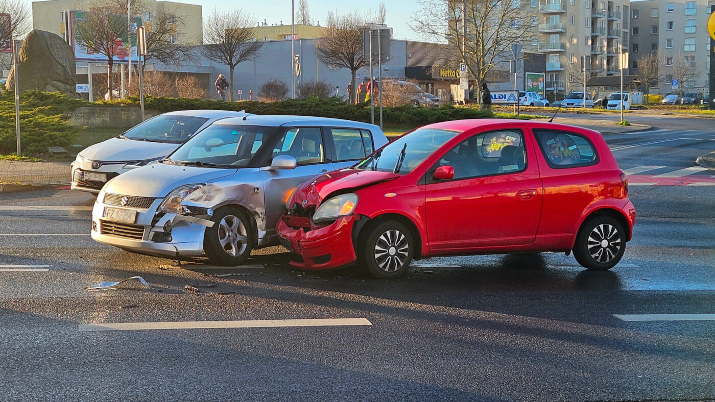 Wypadek Zielona G&oacute;ra - kolizja Zielona G&oacute;ra