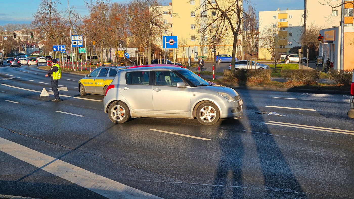 Wypadek Zielona G&oacute;ra - kolizja Zielona G&oacute;ra