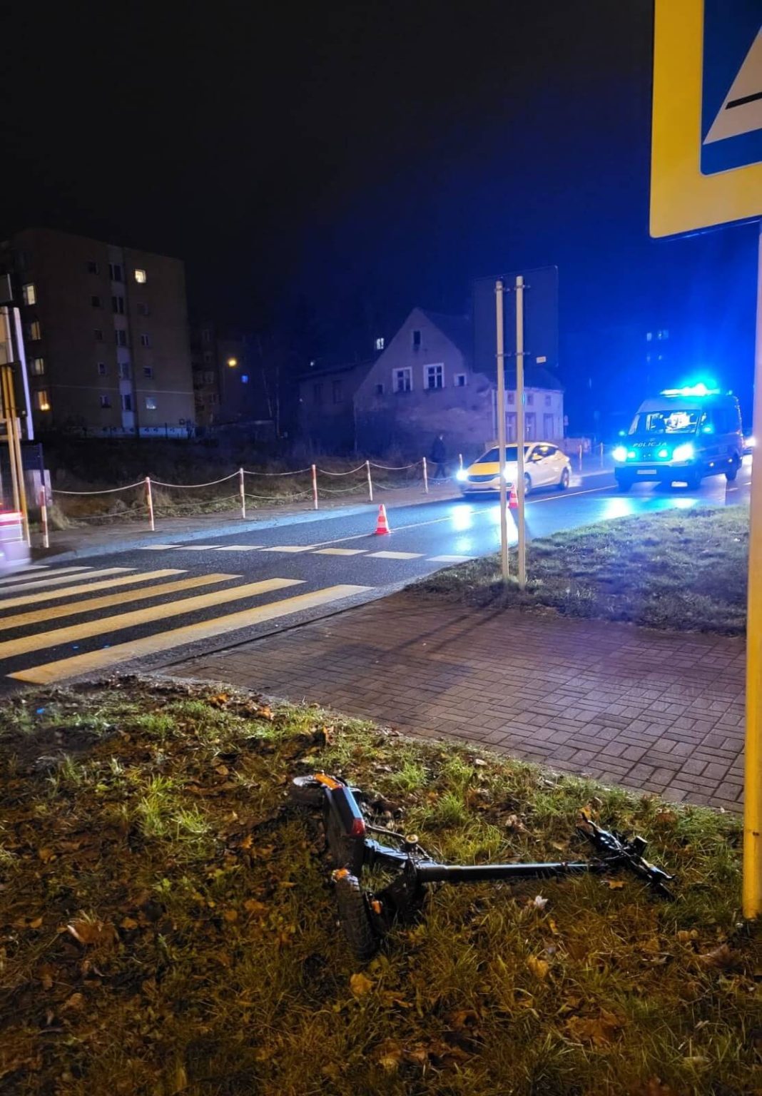 Wypadek Zielona G&oacute;ra Łużycka - Potrącenie Zielona G&oacute;ra