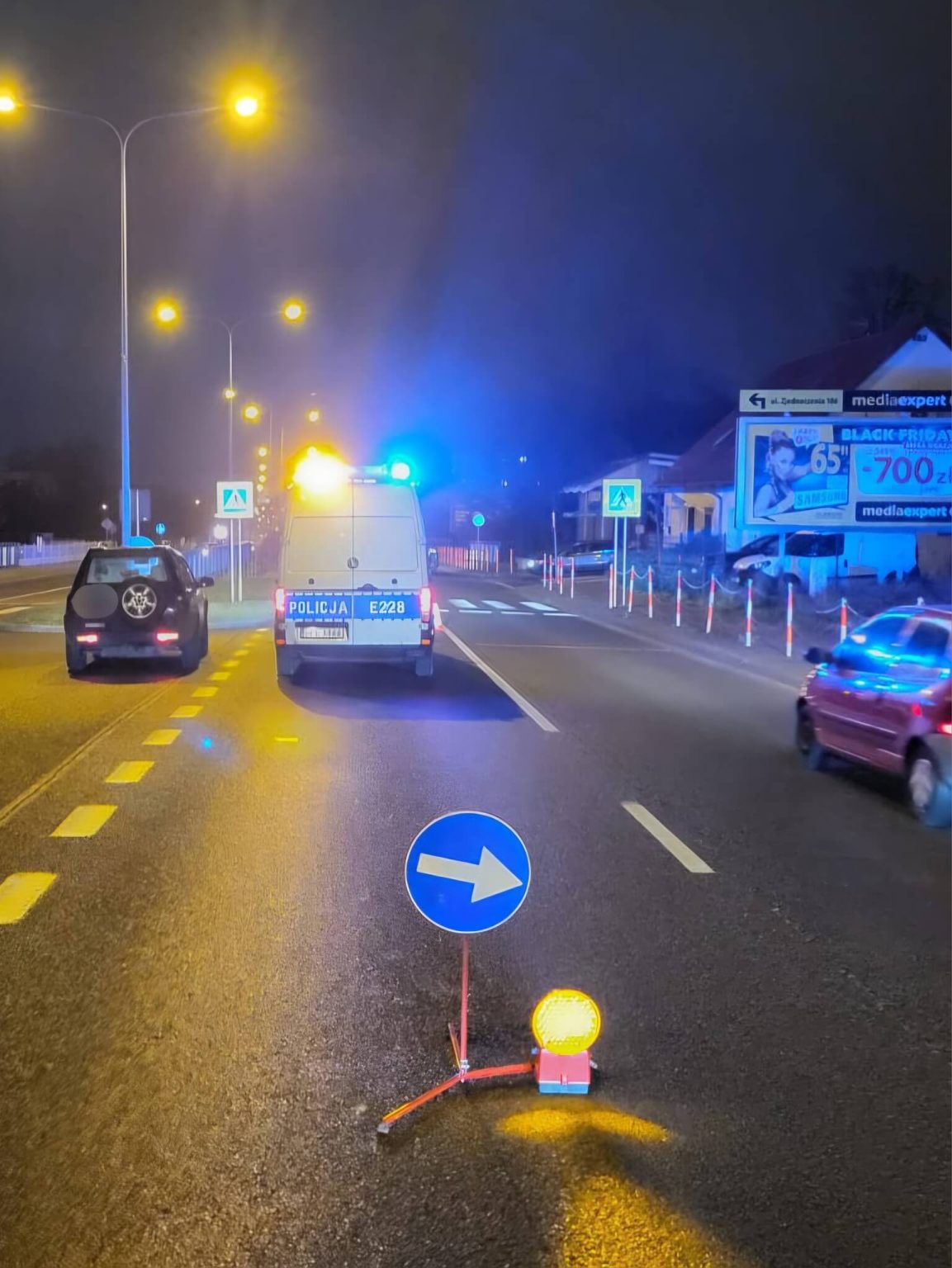 Wypadek Zielona G&oacute;ra Łużycka - Potrącenie Zielona G&oacute;ra