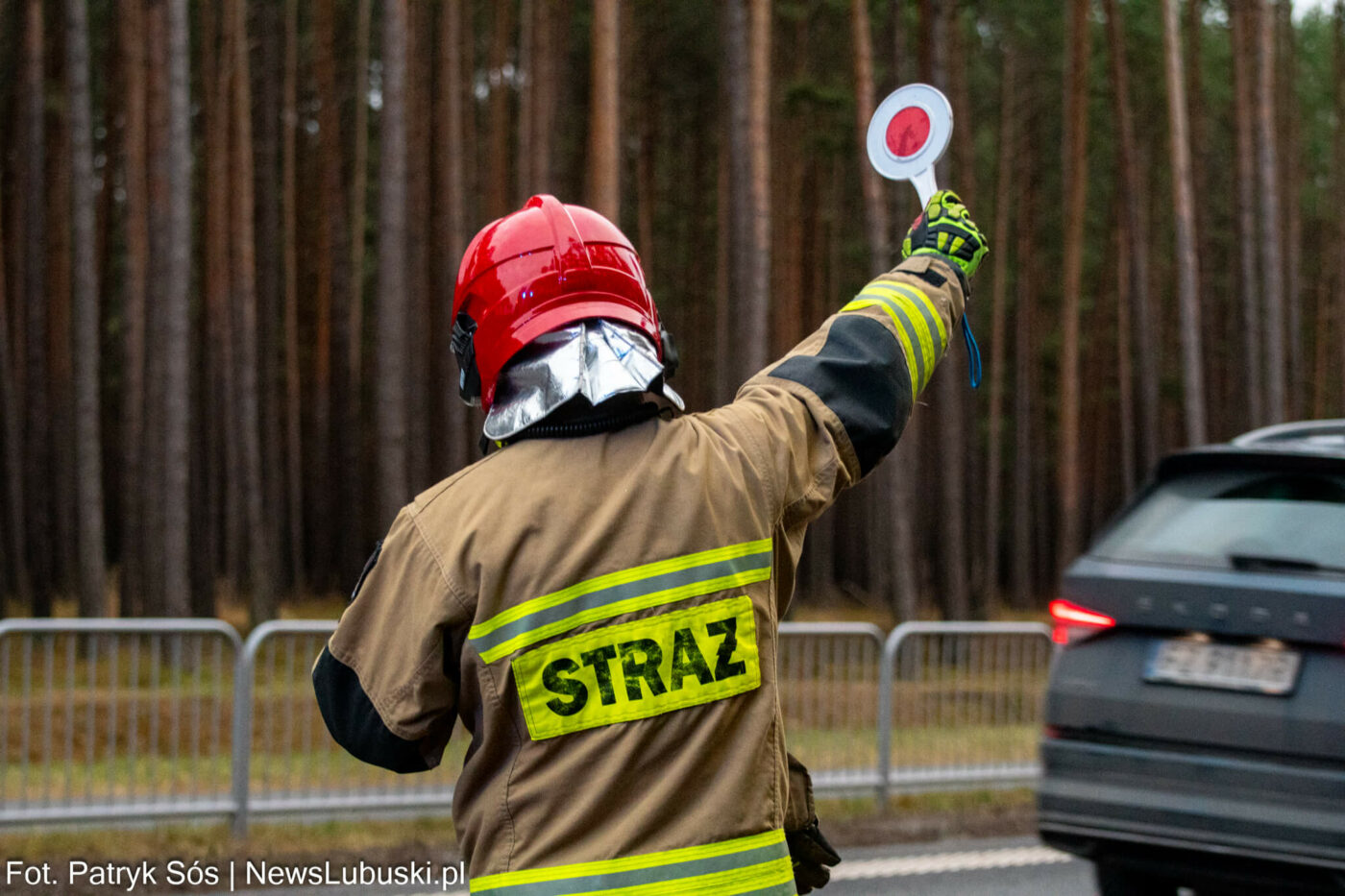 Wypadek Zielona G&oacute;ra - Południowa Obwodnica Zielonej G&oacute;ry