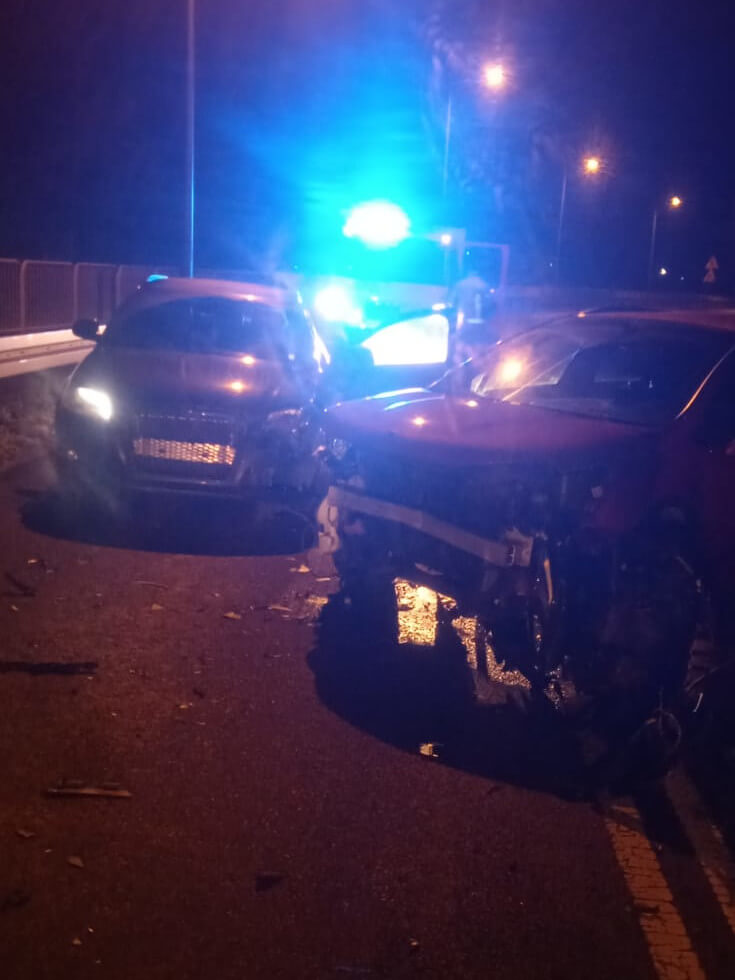 WypadekZielonaGoraPileckiego15.12.25_3 Wypadek Zielona Góra Pileckiego