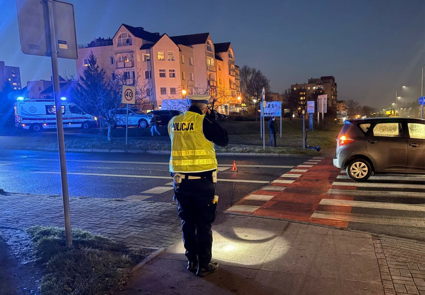 Potrącenie Zielona Góra - Wypadek Zielona Góra. hulajnoga elektryczna